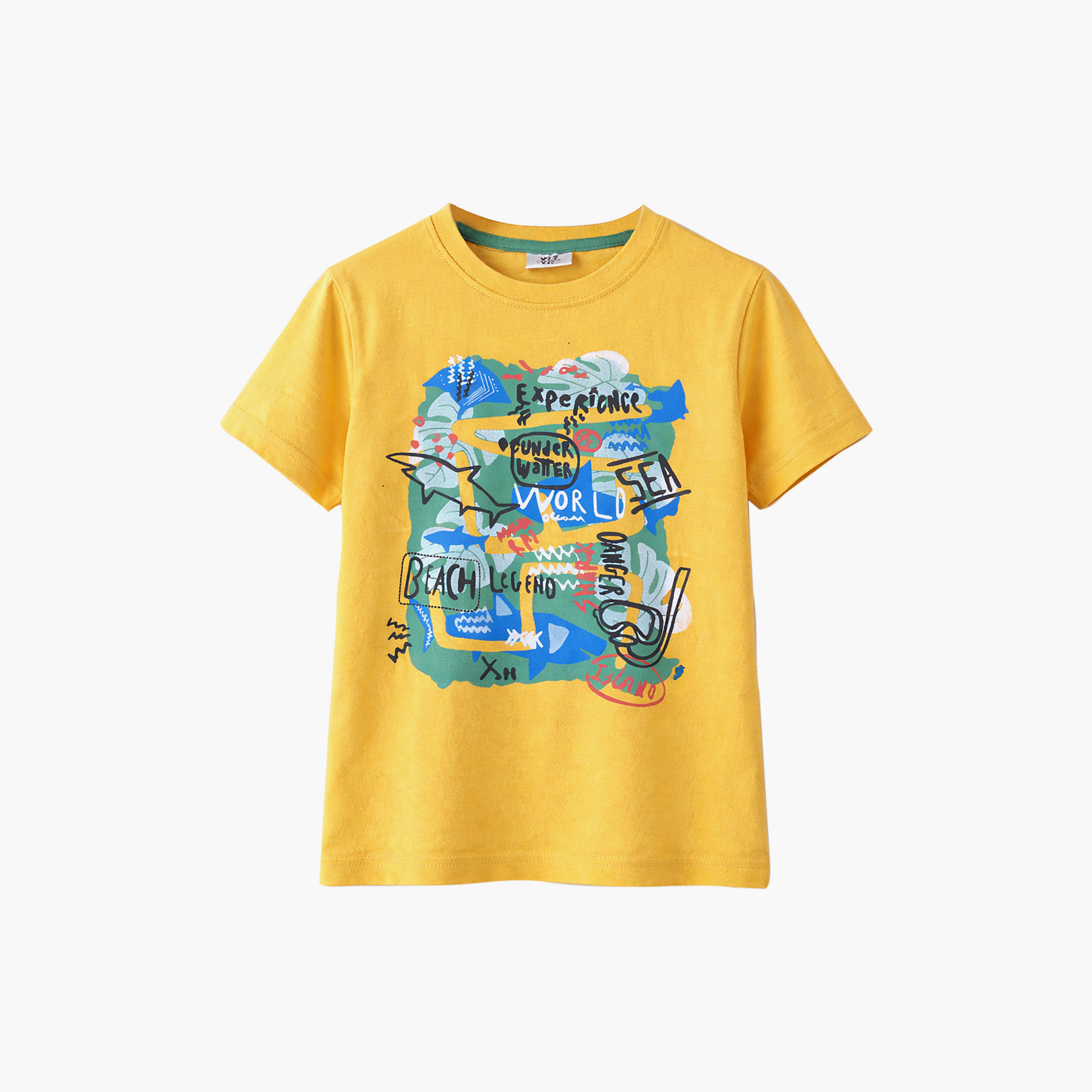طقم مكون من تيشيرت مطبوع وشورت قطعتين من فيكتور آند جين-boys-clothing-setsandcoords-image-2