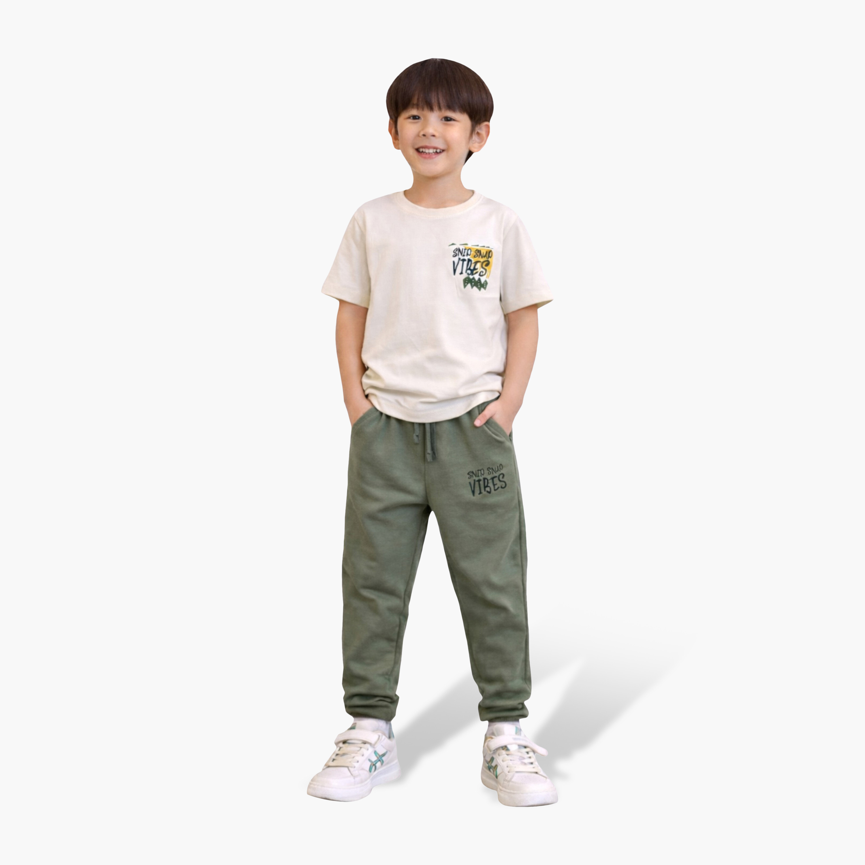 Back Print Graphic T-Shirt & Joggers Set-boys-clothing-setsandcoords-image-1