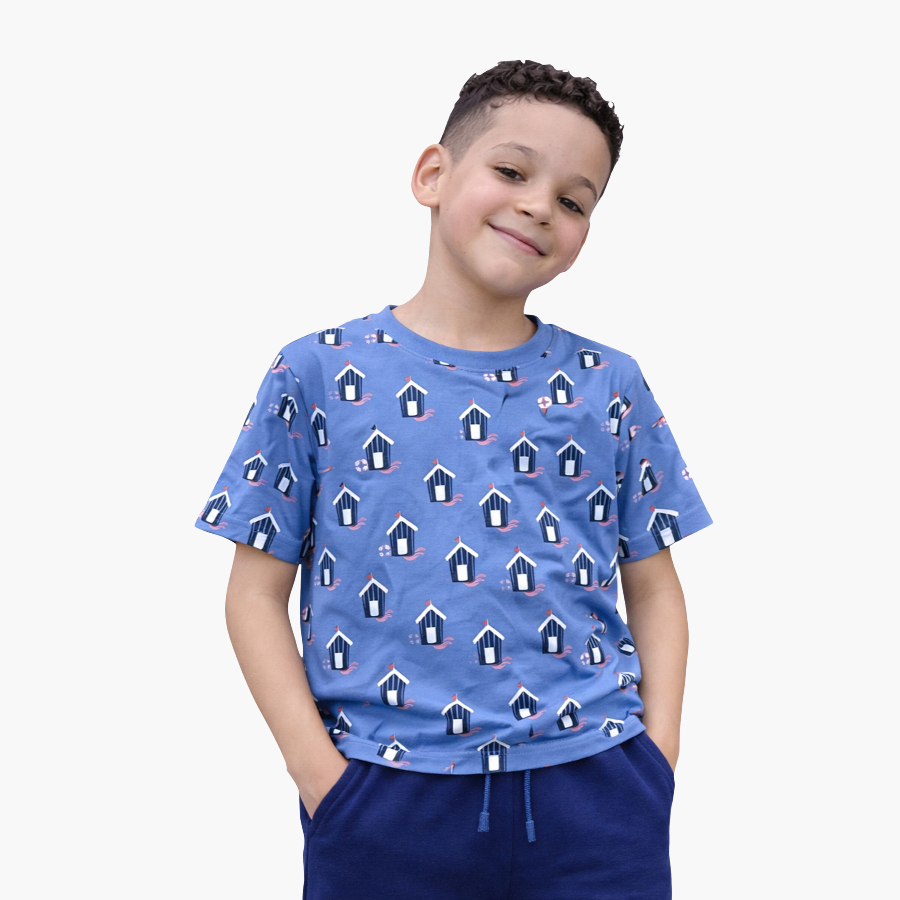 Victor and Jane All-Over Print T-Shirt & Tropical Trip Joggers Set-boys-clothing-setsandcoords-image-2