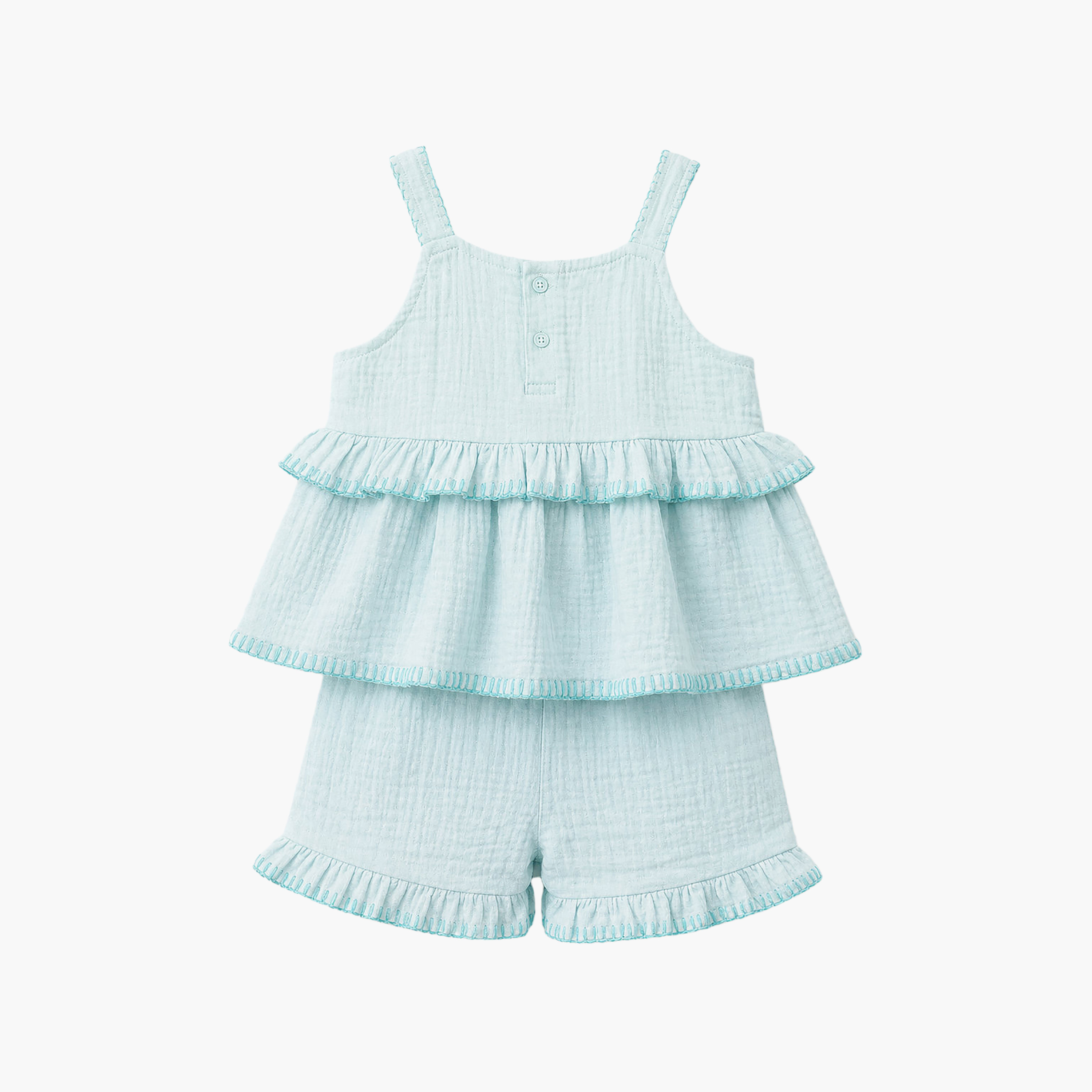 Victor and Jane Flutter Sleeves Top & Ruffle-Hem Shorts with Sunglasses-girls-clothing-setsandcoords-image-6
