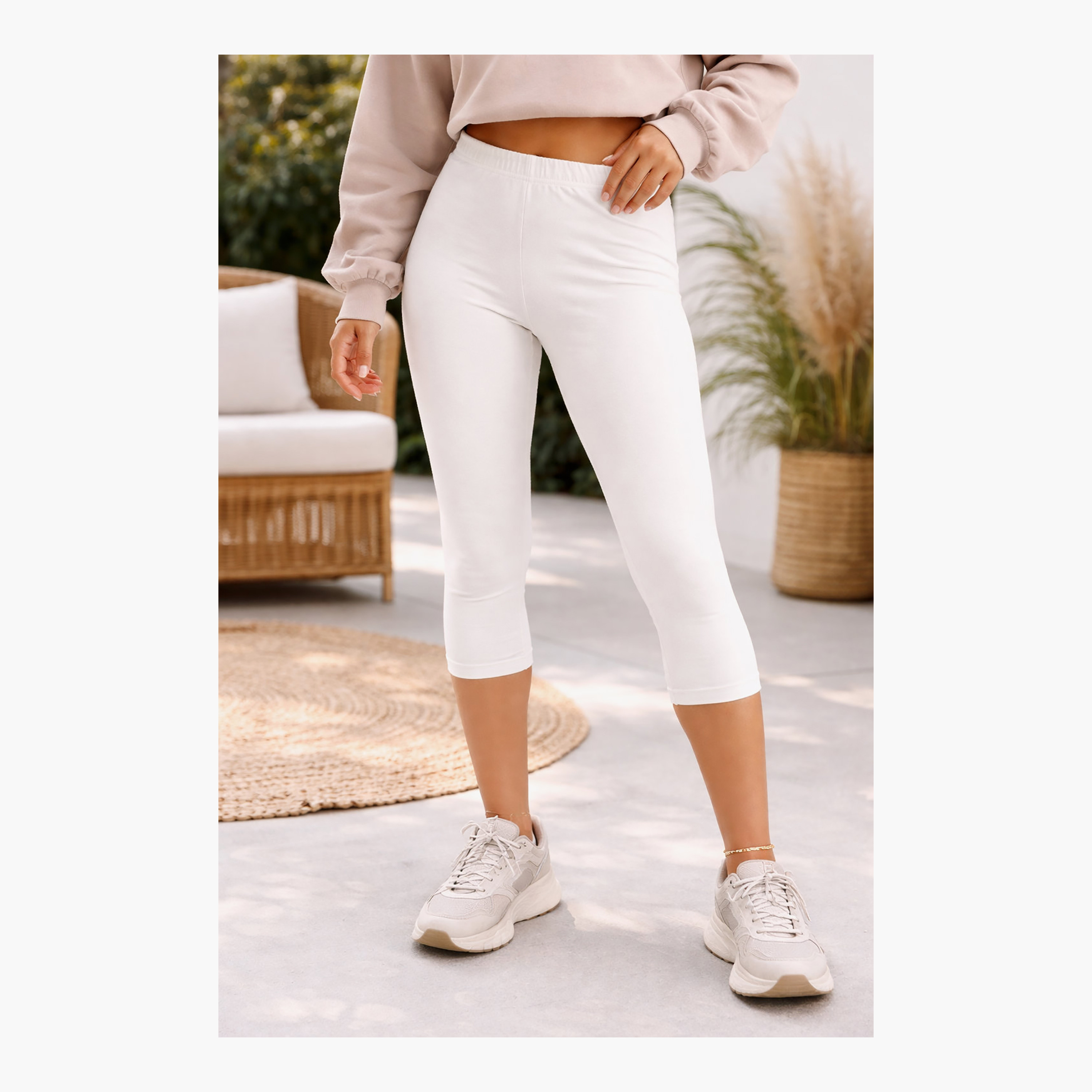 Victor and Jane 2-Piece Basic Stretch Capri Leggings-girls-clothing-bottoms-leggings-image-2