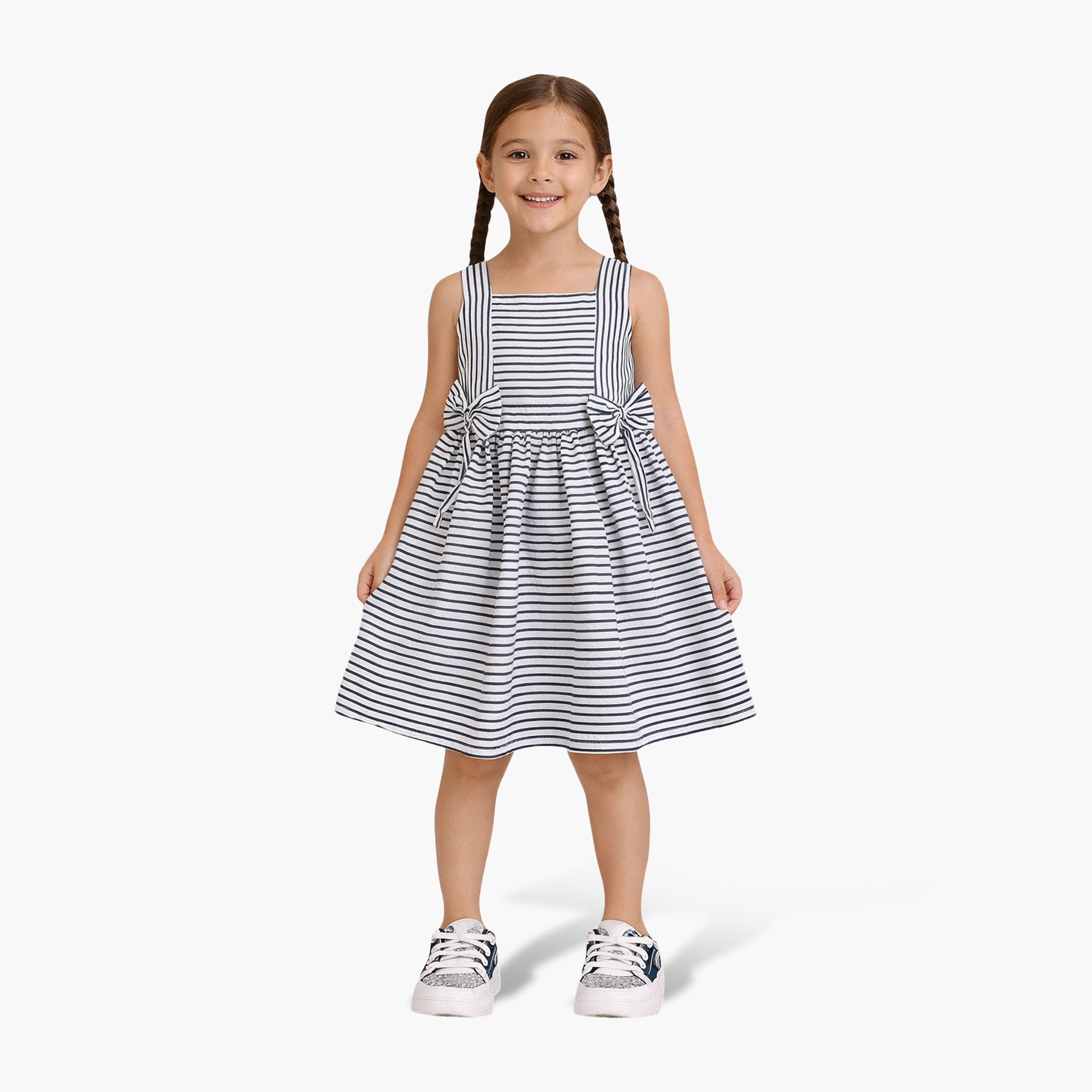 Victor and Jane Bow Detail Sleeveless Dress-girls-clothing-dressesandjumpsuits-image-1