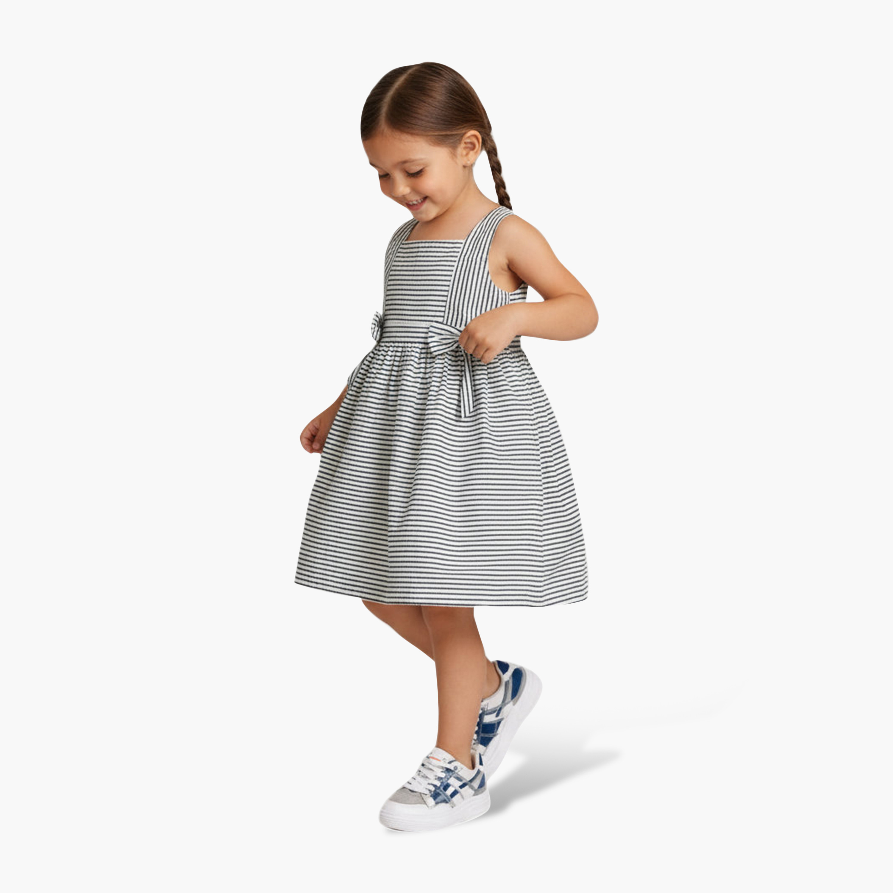 Victor and Jane Bow Detail Sleeveless Dress-girls-clothing-dressesandjumpsuits-image-3