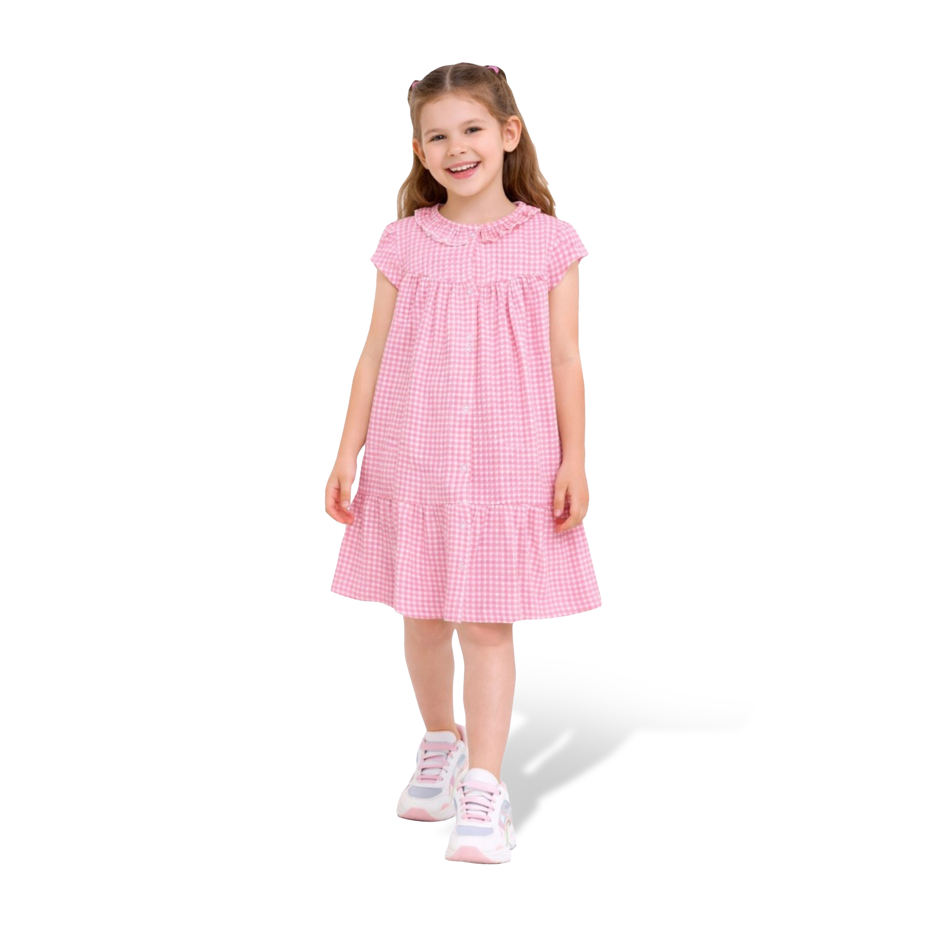 فستان مكشكش بياقة "بيتر بان" من فيكتور آند جين-girls-clothing-dressesandjumpsuits-image-1