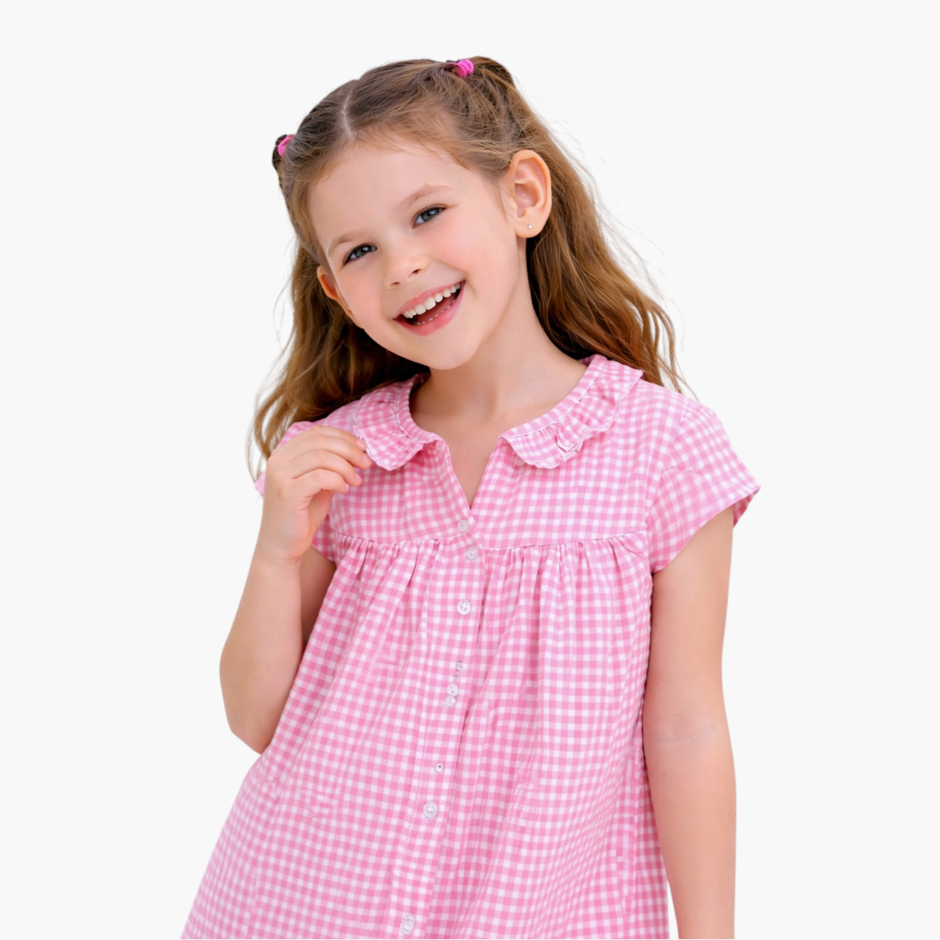 فستان مكشكش بياقة "بيتر بان" من فيكتور آند جين-girls-clothing-dressesandjumpsuits-image-6