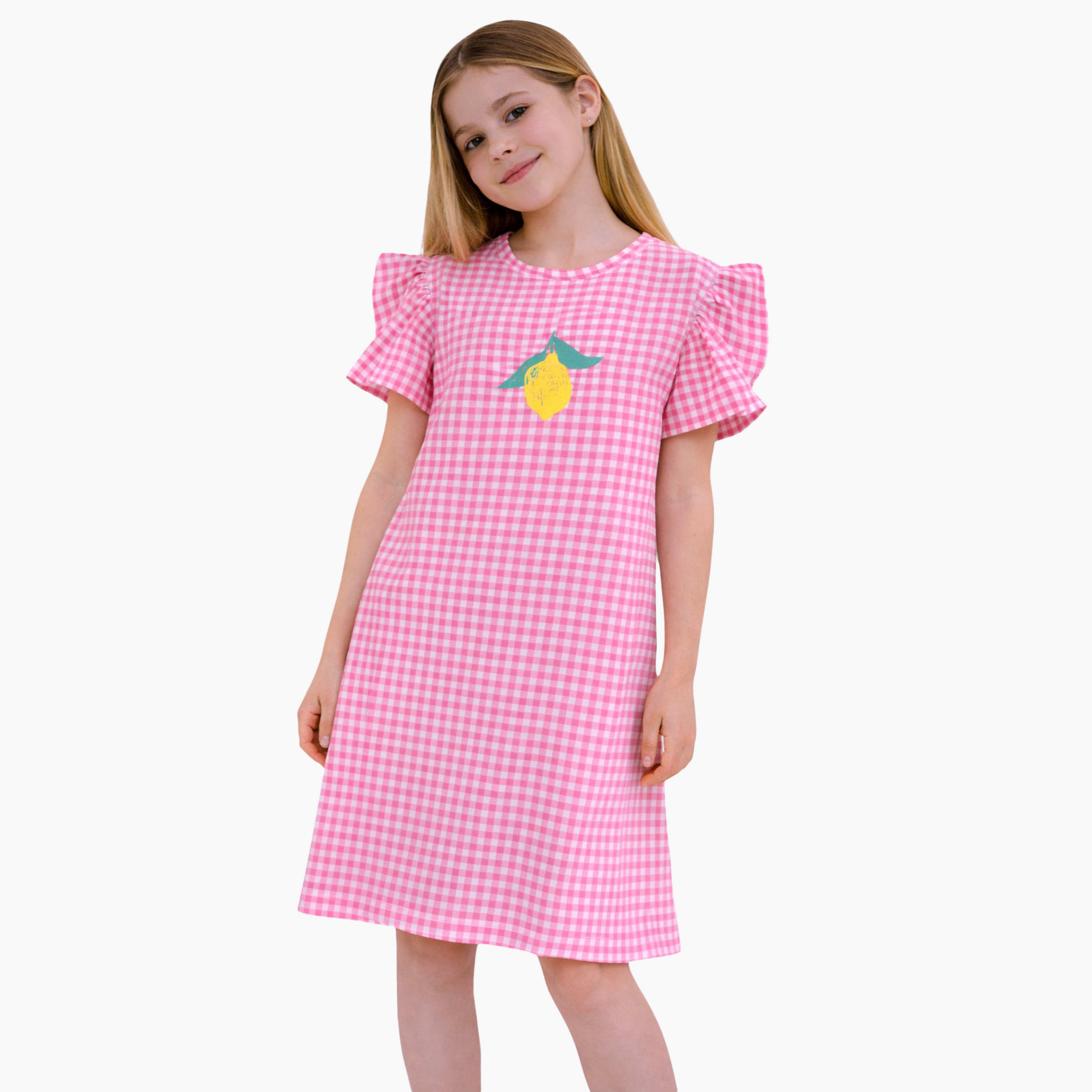 Victor and Jane Pineapple Print Sleep Tee Dress-girls-clothing-dressesandjumpsuits-image-1