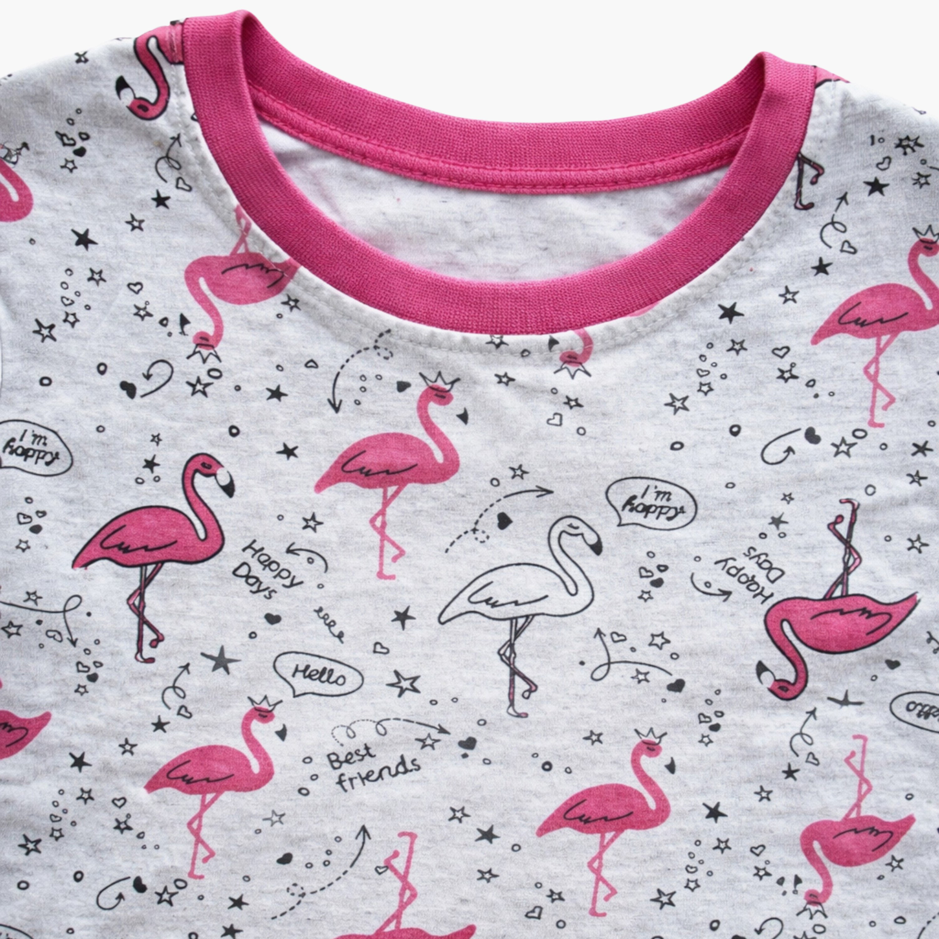 Victor and Jane Flamingo Print Sleep Tee Dress-girls-clothing-dressesandjumpsuits-image-5