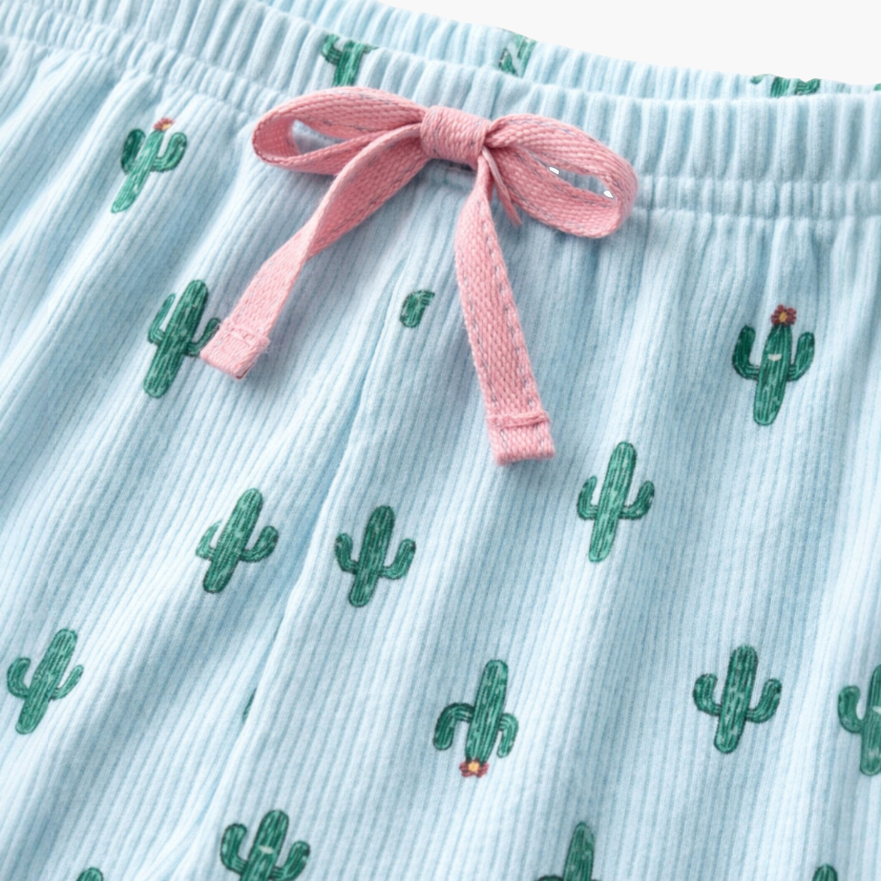 Victor and Jane Cactus Star Printed Frill Sleeve Top & Printed Pants Set-girls-clothing-setsandcoords-image-3