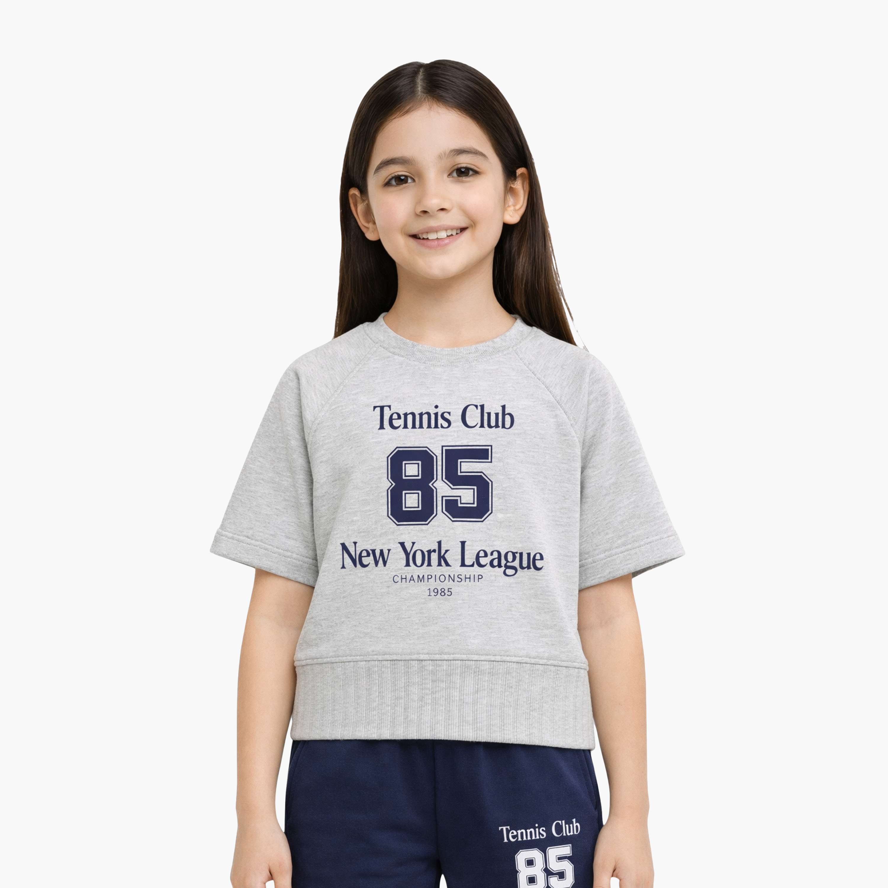 Victor and Jane Tennis Club Print T-Shirt & Pants Set-girls-clothing-setsandcoords-image-4