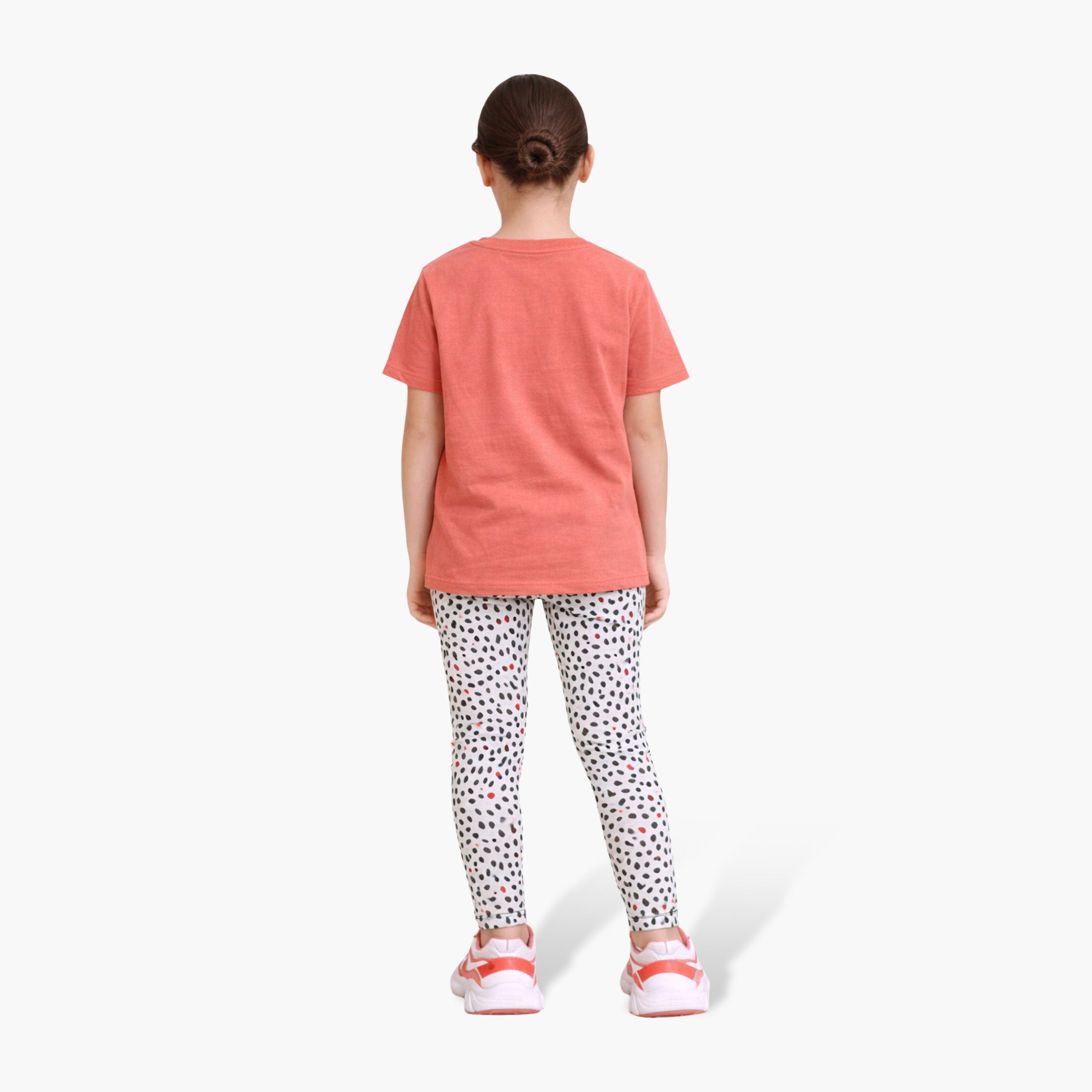 Victor and Jane 2-Piece Printed Short Sleeves T-Shirt with 2-Piece Leggings Set-girls-clothing-setsandcoords-image-4