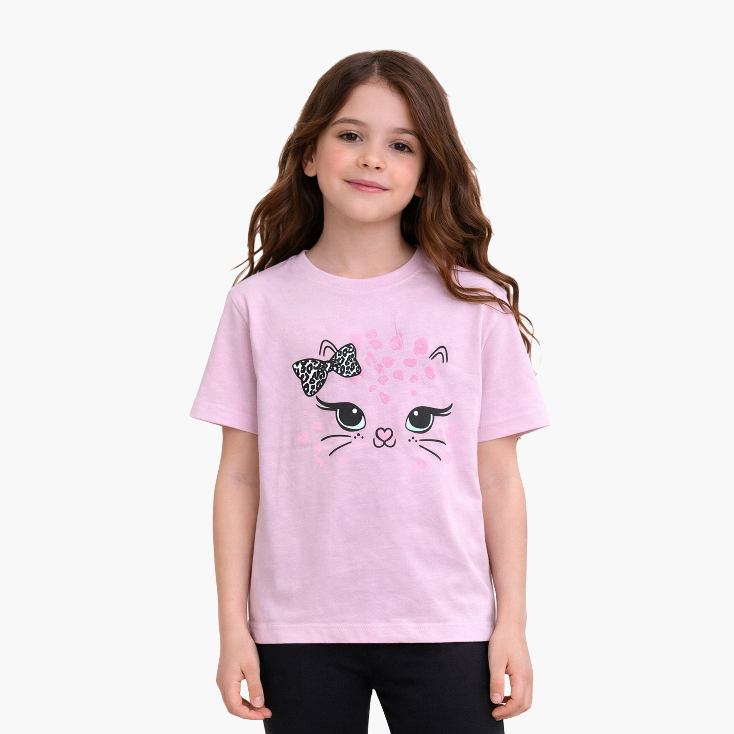 Victor and Jane 2-Piece Printed Short Sleeves T-Shirt with 2-Piece Leggings Set-girls-clothing-setsandcoords-image-5