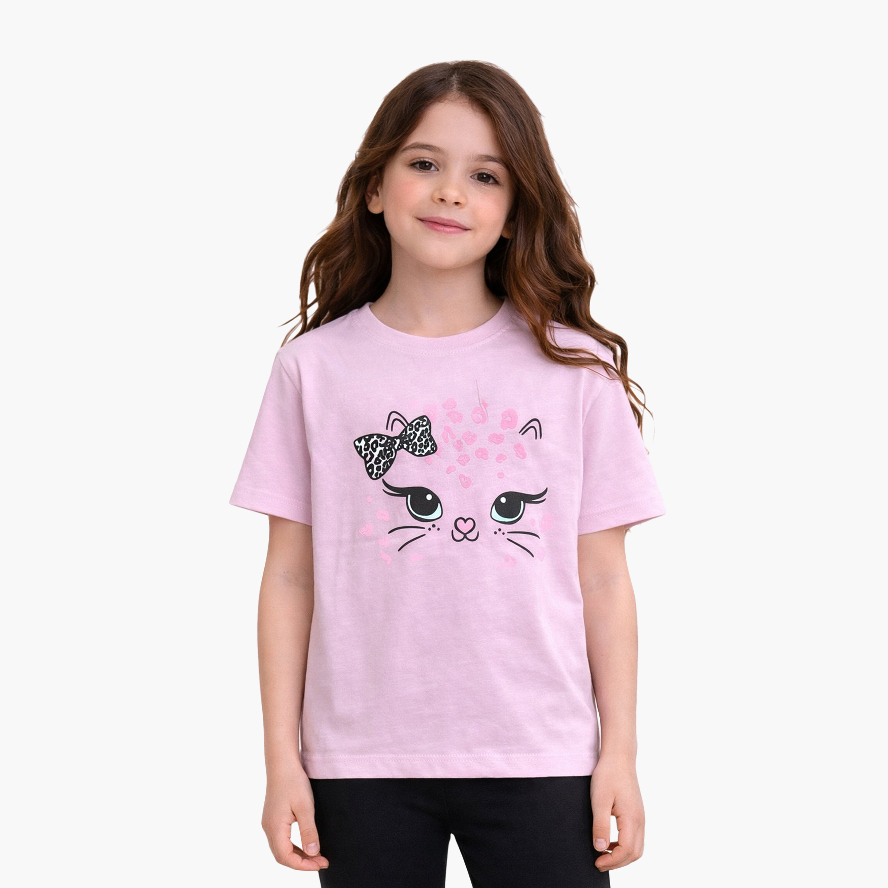Victor and Jane 2-Piece Printed Short Sleeves T-Shirt with 2-Piece Leggings Set-girls-clothing-setsandcoords-image-5