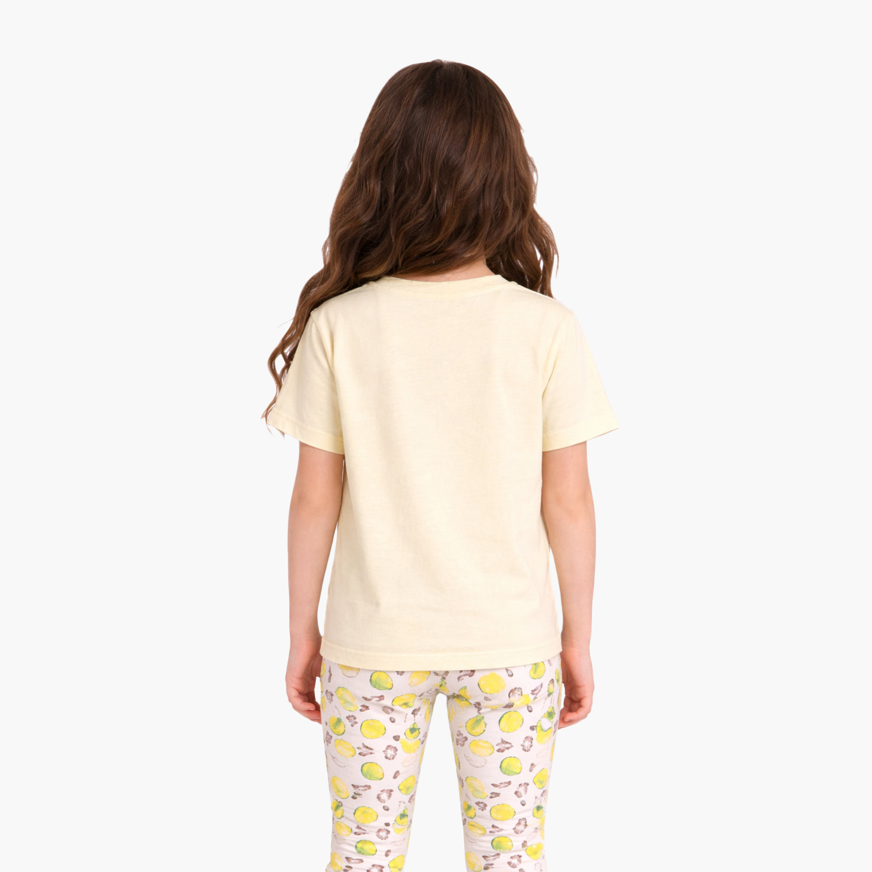 Victor and Jane 2-Piece Printed Short Sleeves T-Shirt with 2-Piece Leggings Set-girls-clothing-setsandcoords-image-4