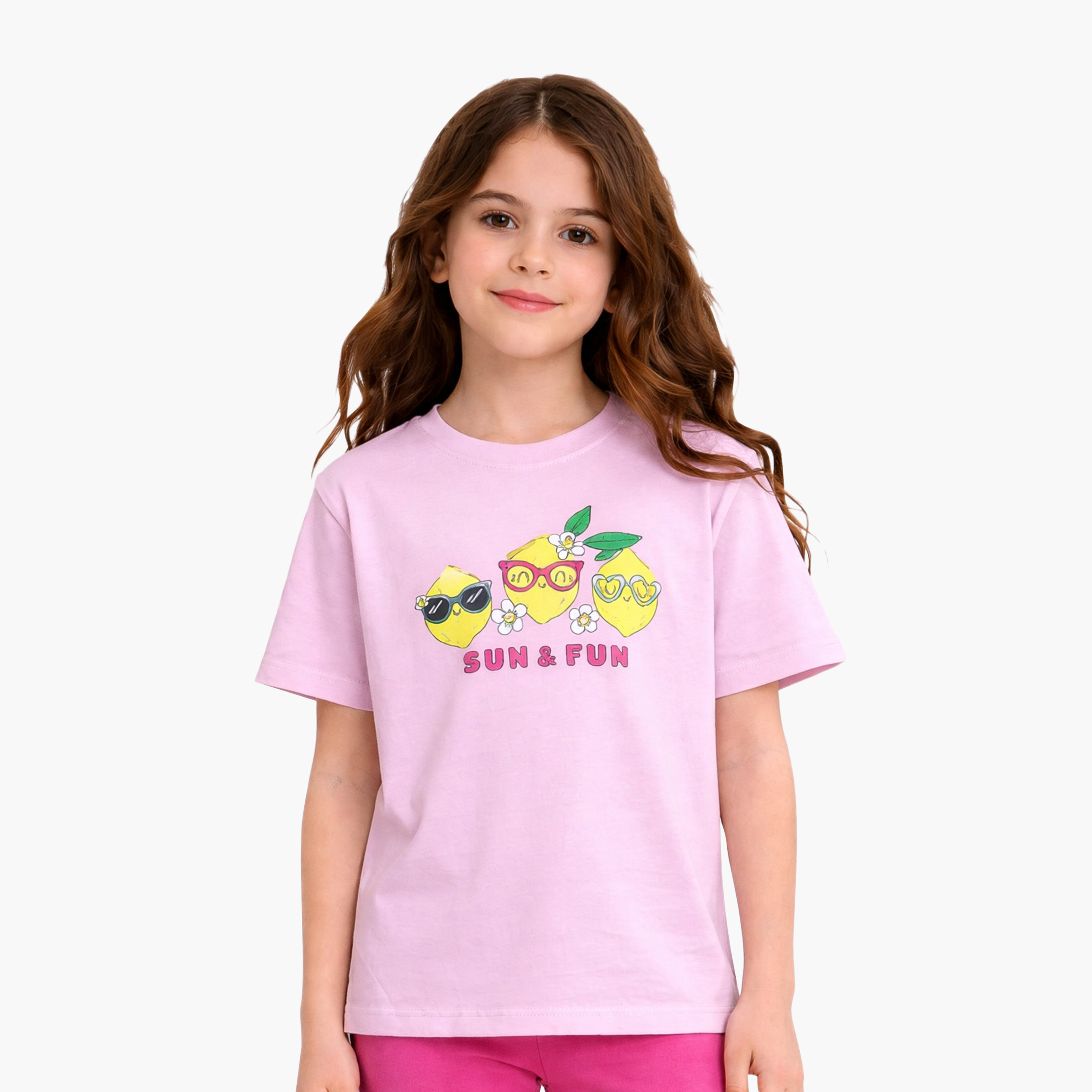 Victor and Jane 2-Piece Printed Short Sleeves T-Shirt with 2-Piece Leggings Set-girls-clothing-setsandcoords-image-6