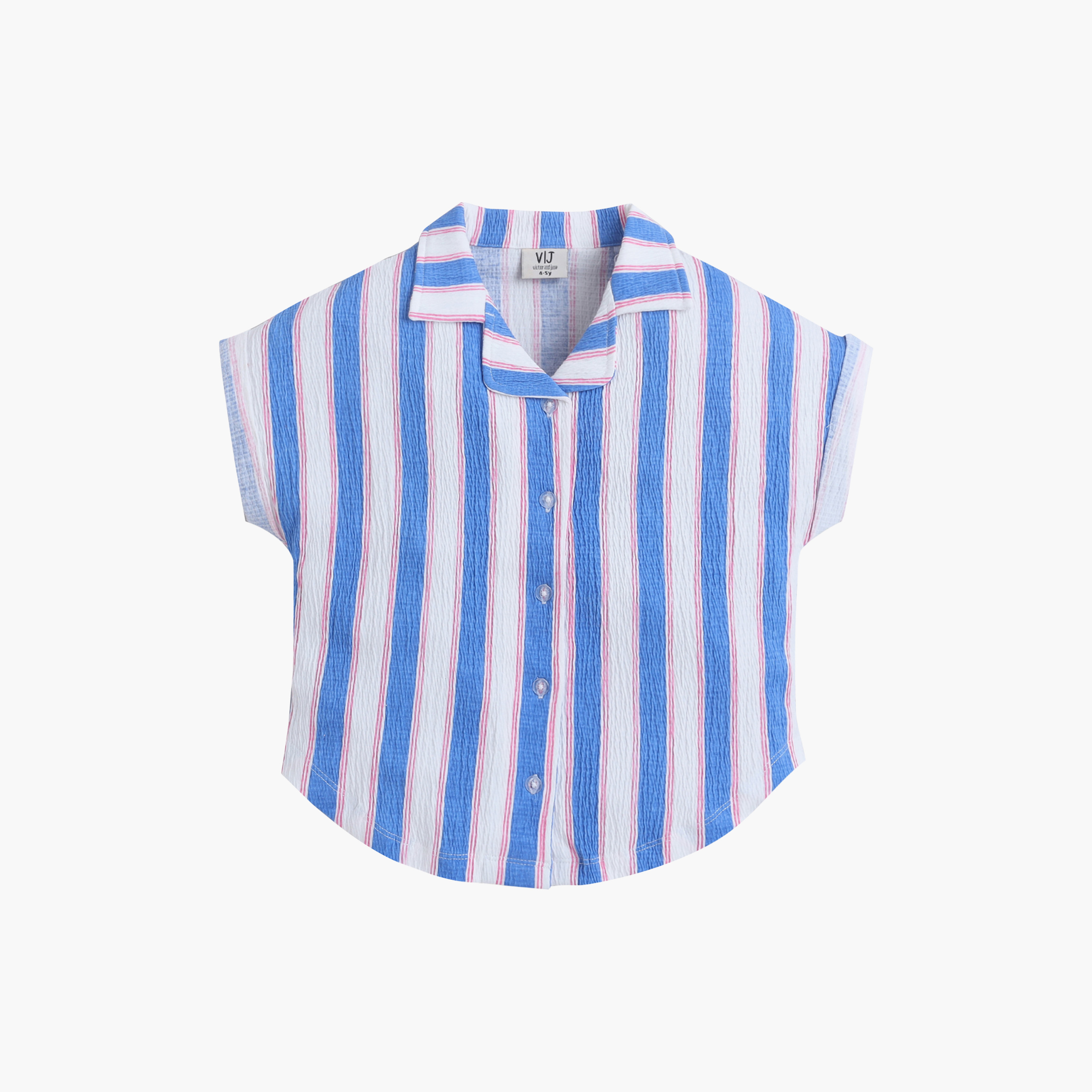 Victor and Jane Striped Shirt & Wide Leg Pants Set-girls-clothing-setsandcoords-image-3