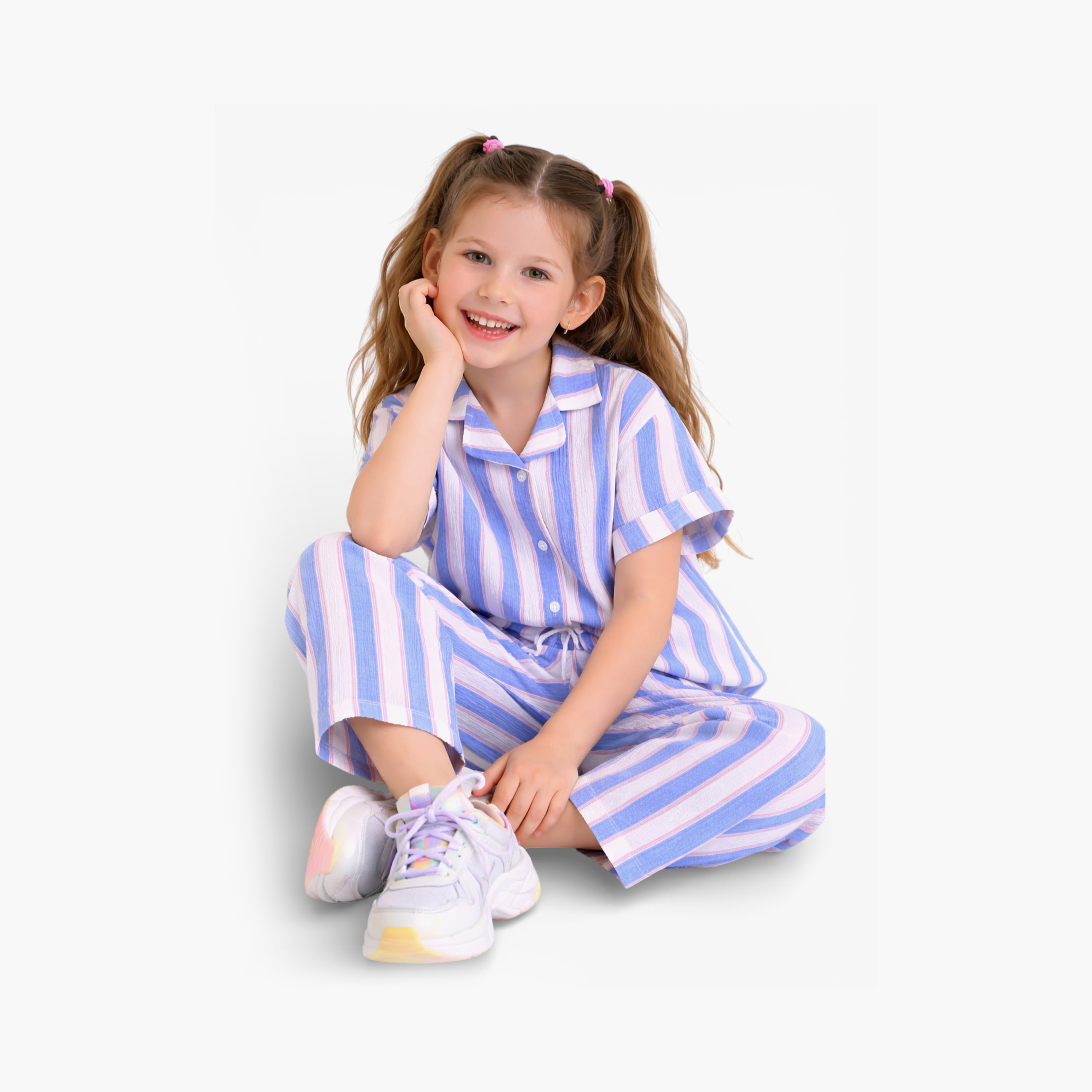 Victor and Jane Striped Shirt & Wide Leg Pants Set-girls-clothing-setsandcoords-image-5