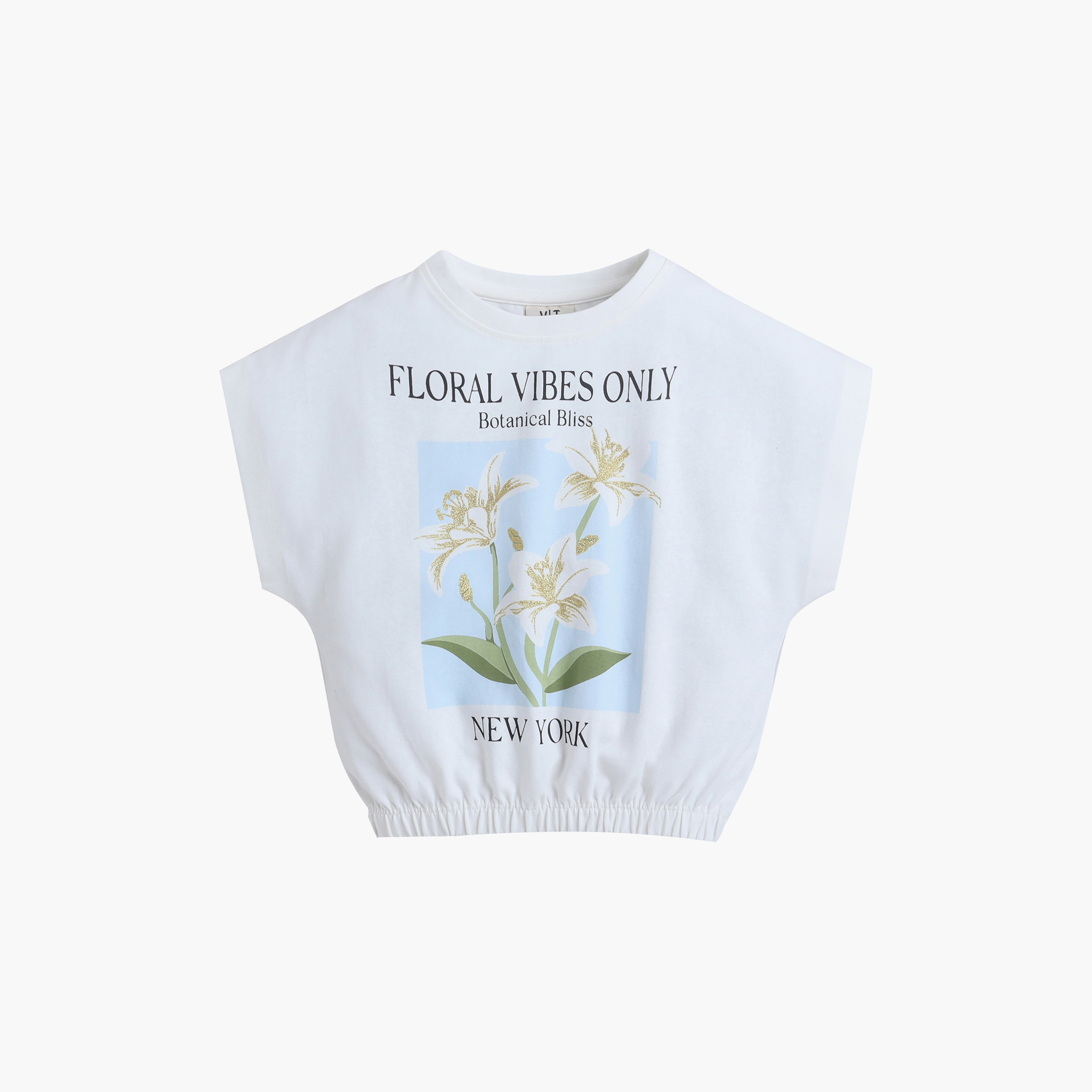 Victor and Jane Floral Graphic Boxy Tee & Stripe Shorts Set-girls-clothing-setsandcoords-image-3