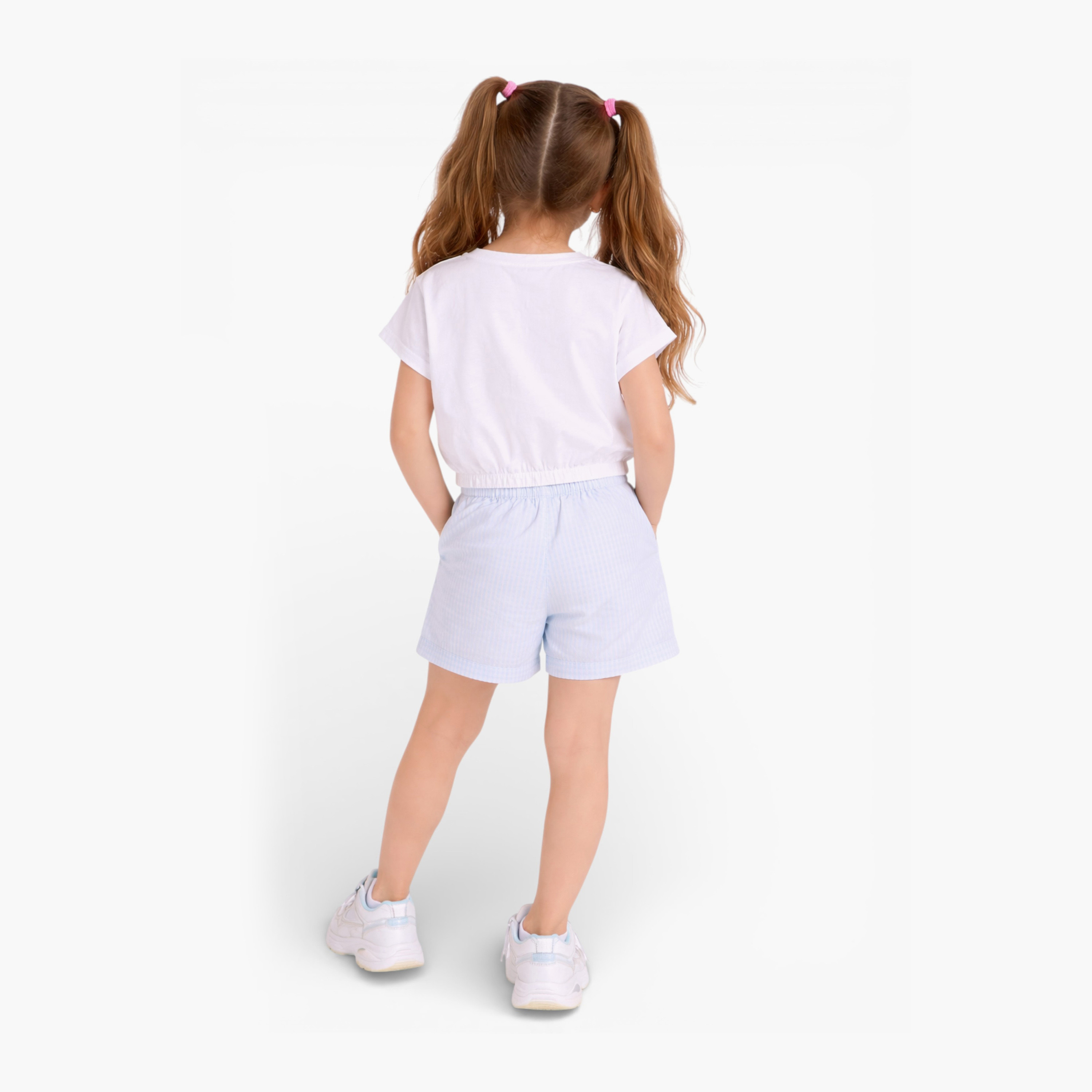 Victor and Jane Floral Graphic Boxy Tee & Stripe Shorts Set-girls-clothing-setsandcoords-image-5