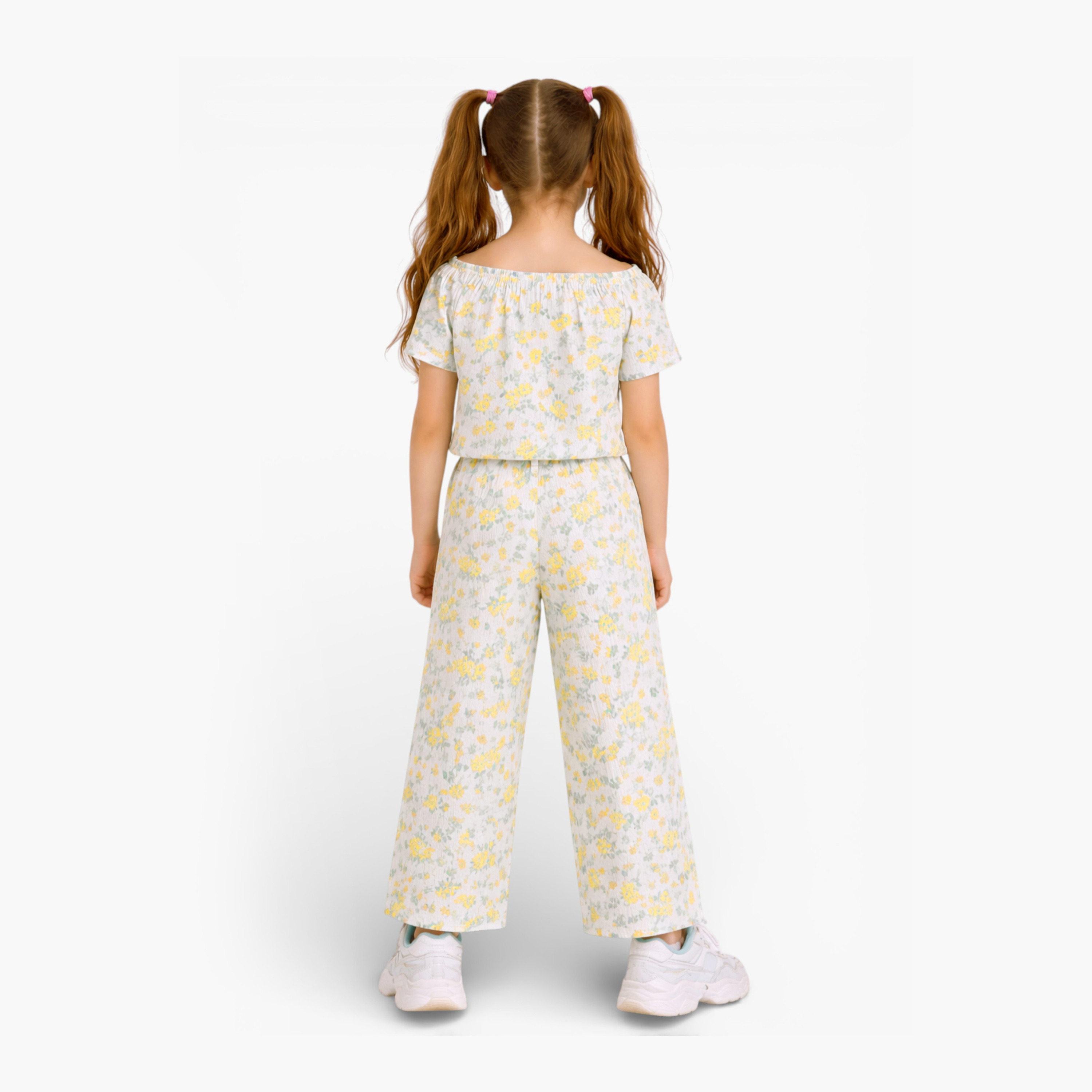 طقم مكون من بلوزة بطبعة زهور وبنطلون واسع الساق من فيكتور آند جين-girls-clothing-setsandcoords-image-5