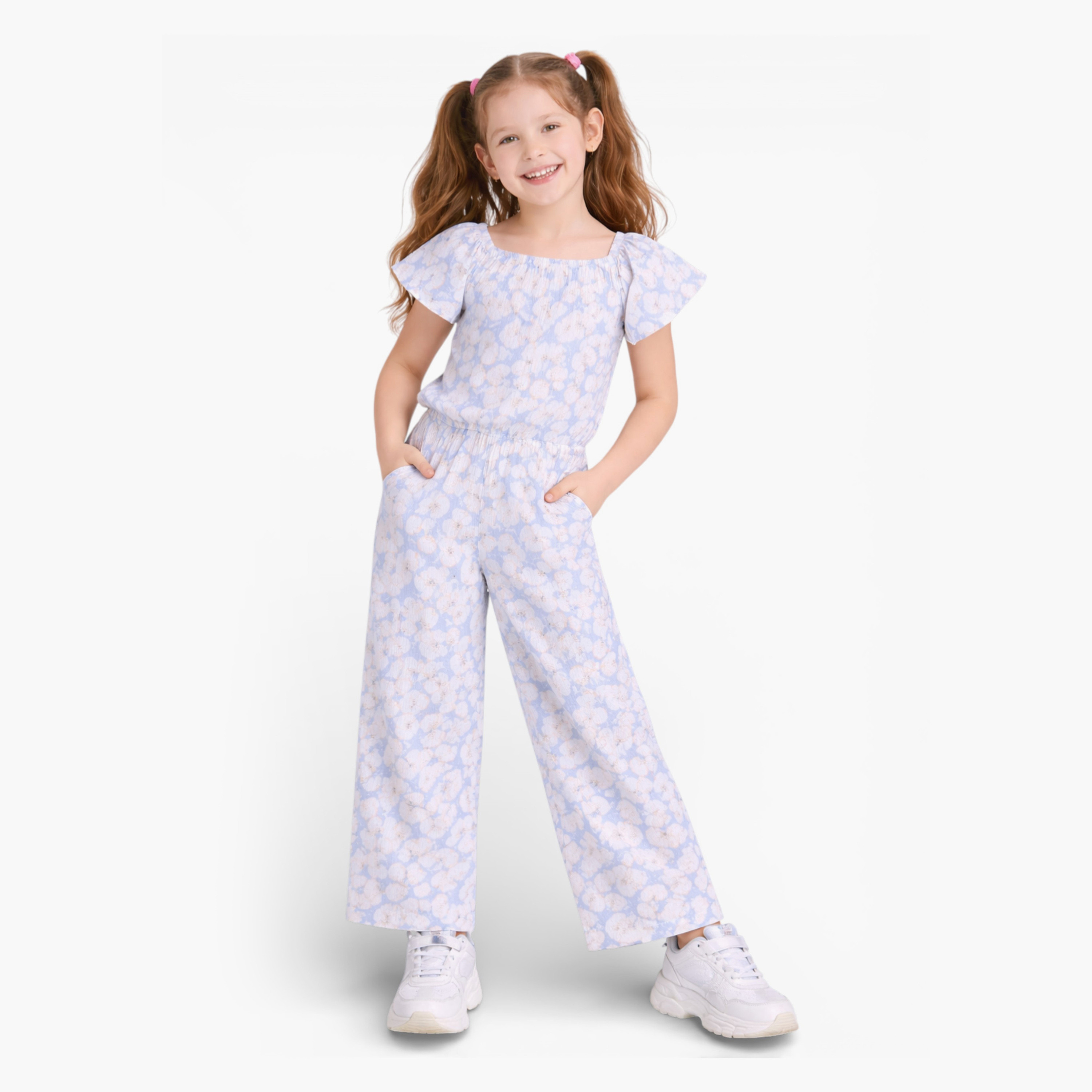 Victor and Jane Ruffle Sleeve Floral Jumpsuit-girls-clothing-dressesandjumpsuits-image-1