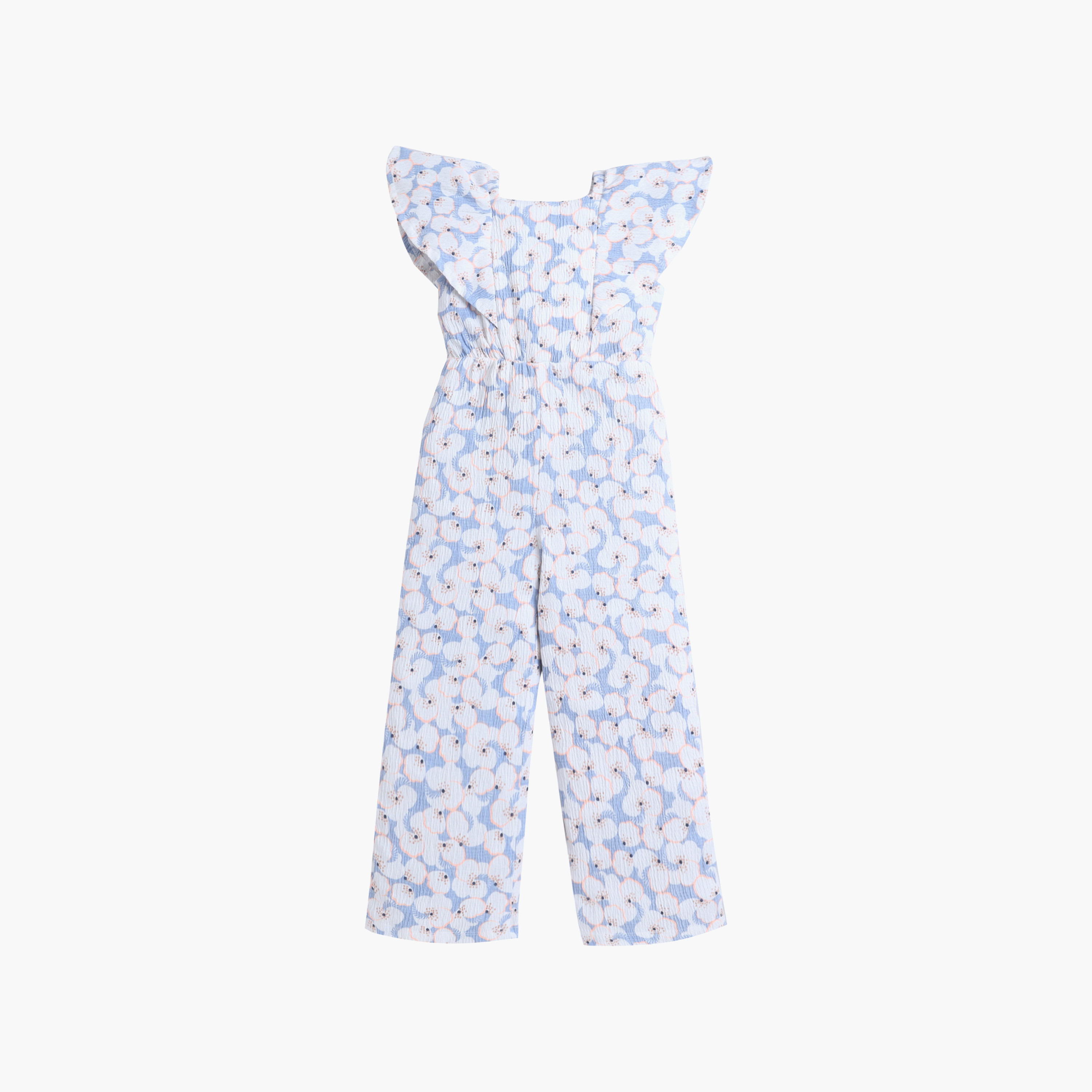 Victor and Jane Ruffle Sleeve Floral Jumpsuit-girls-clothing-dressesandjumpsuits-image-2