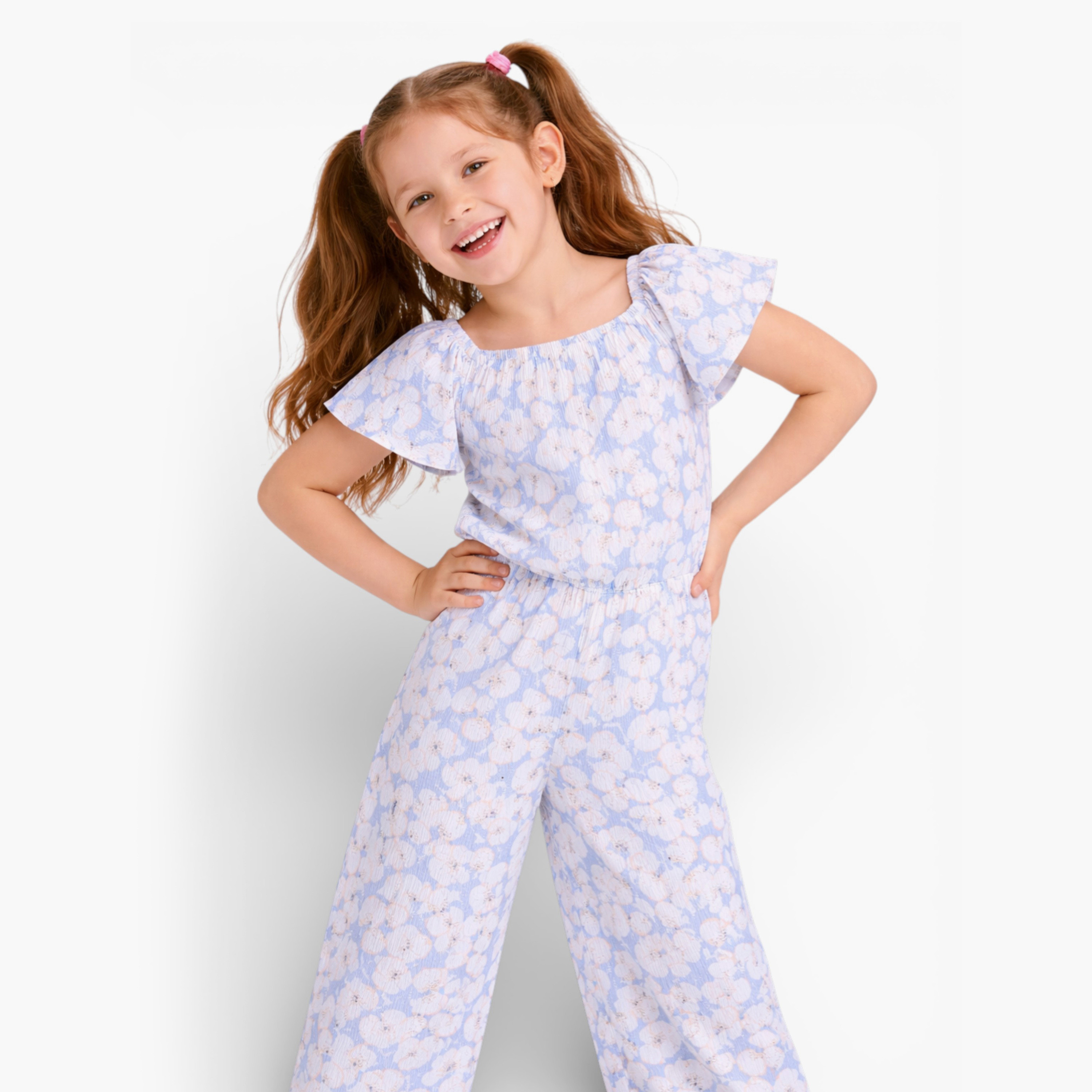 Victor and Jane Ruffle Sleeve Floral Jumpsuit-girls-clothing-dressesandjumpsuits-image-5
