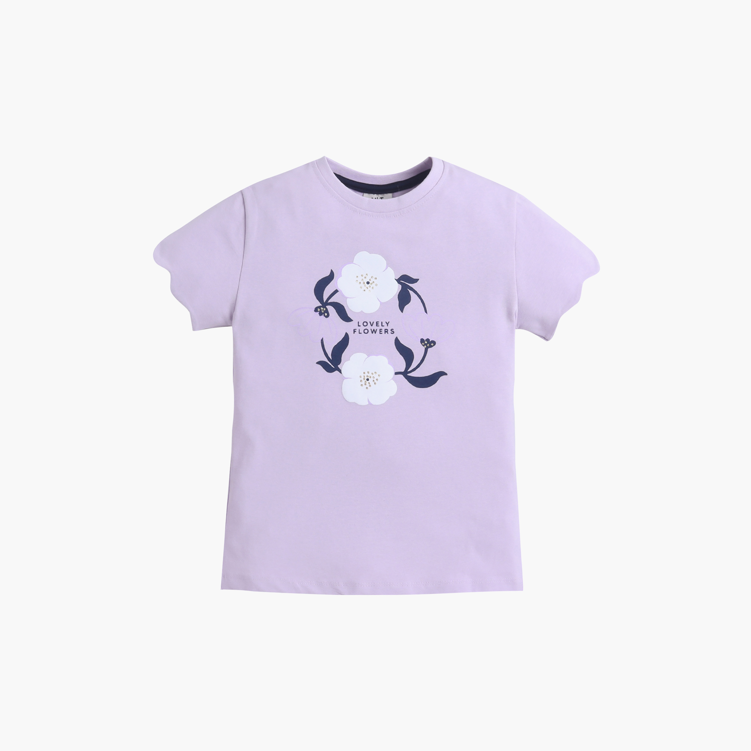 Victor and Jane 2-Piece Printed T-Shirt & Floral Pants Set-girls-clothing-setsandcoords-image-3
