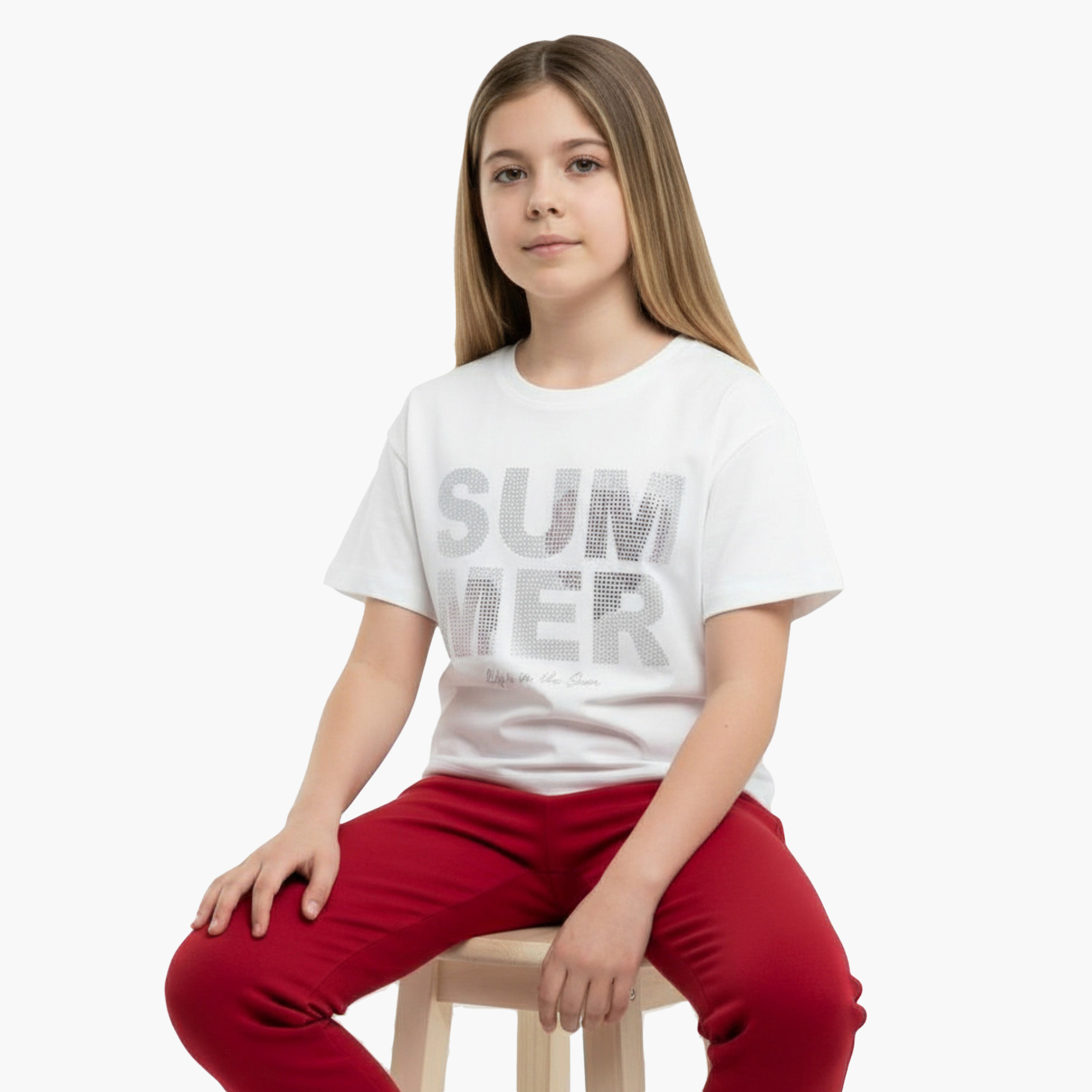 طقم بلوزة مطبوع "Summer Days" وبنطلون من فيكتور آند جين-girls-clothing-setsandcoords-image-2