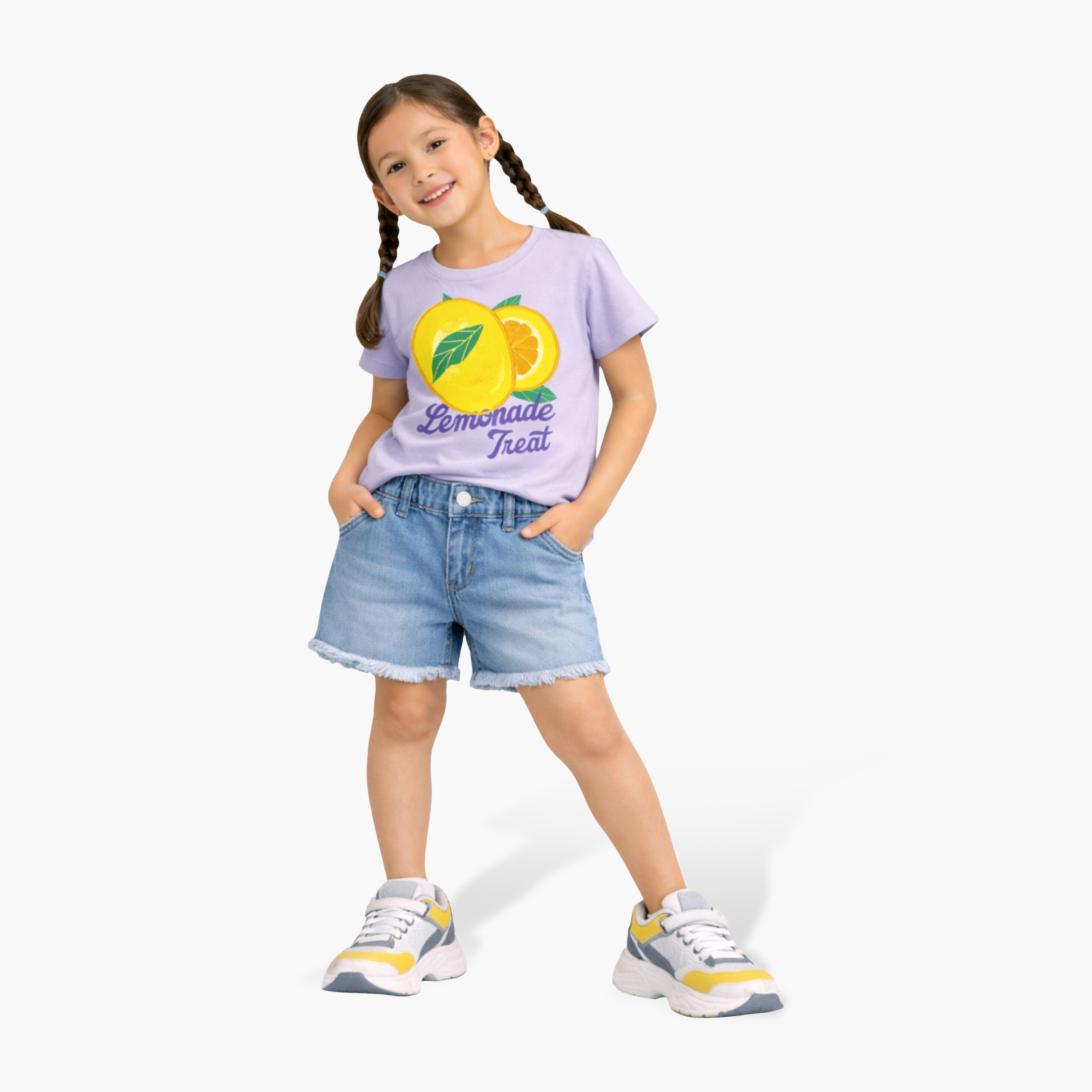 Victor and Jane Short Sleeves Lemonade Treat Embellished T-Shirt-girls-clothing-tshirts-image-1