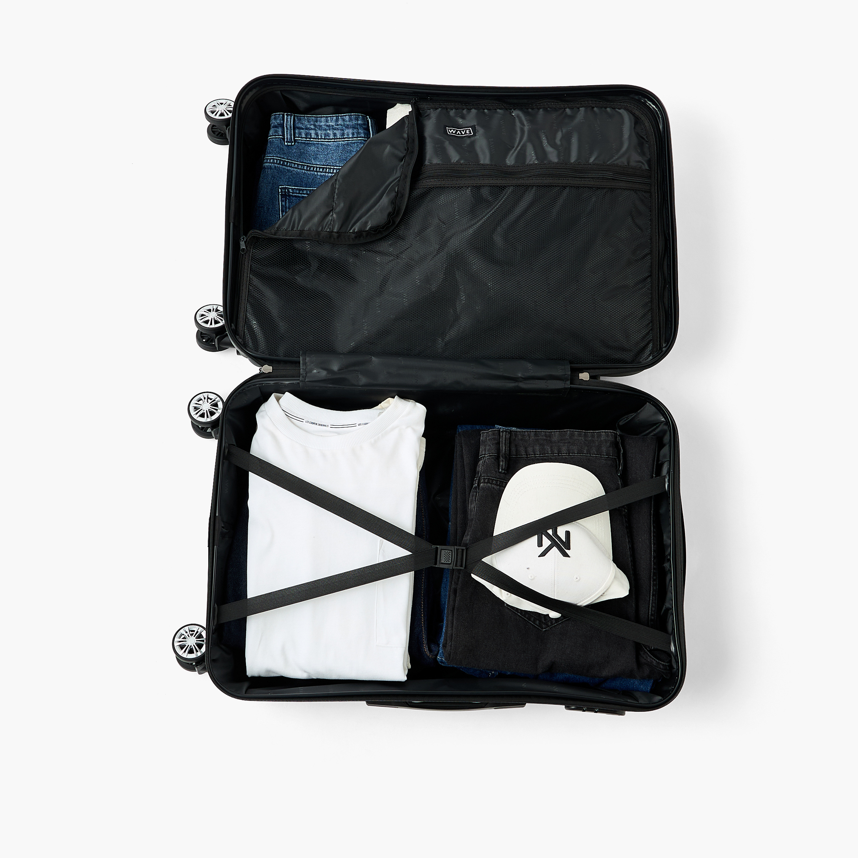 شنطة سفر ترولي صلبة بارزة الملمس بمقبض قابل للسحب من ويف - 28 بوصة للشحن-travel-luggagesandbags-luggage-image-9