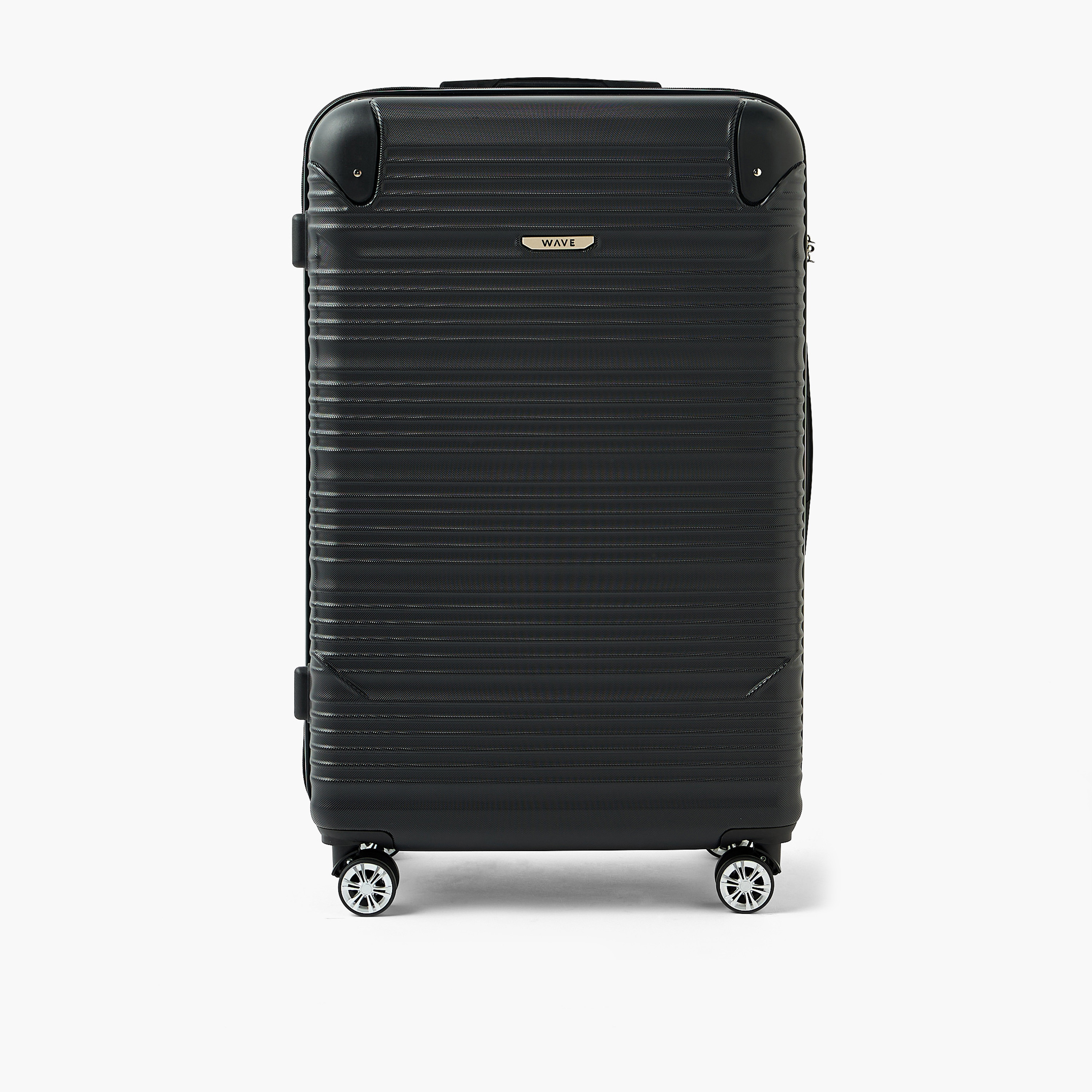WAVE Textured Hardcase Luggage Trolley with Retractable Handle - 28 inches Check-In Bag-travel-luggagesandbags-luggage-image-2
