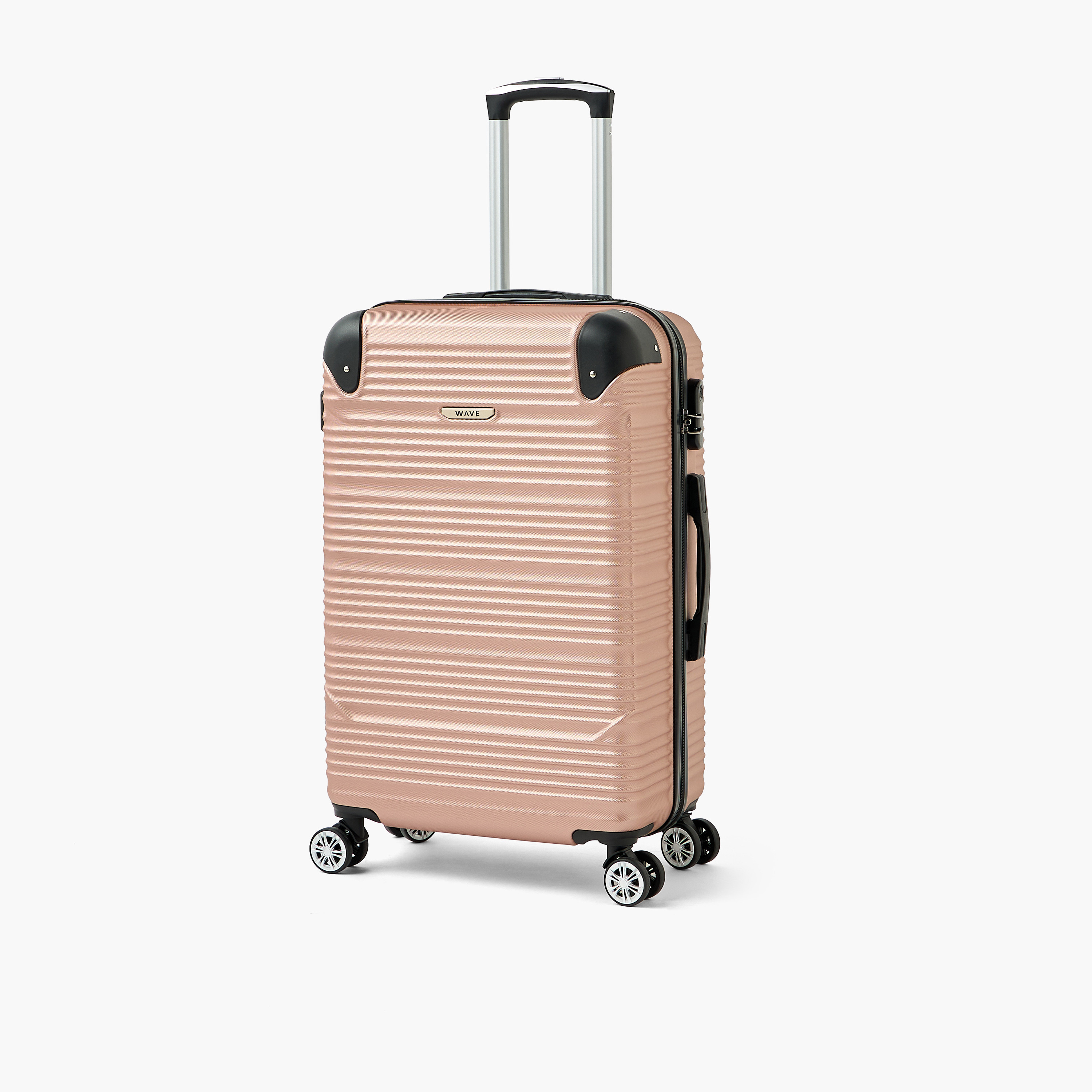 شنطة سفر بعجلات صلبة بارزة الملمس بمقبض قابل للسحب من ويفي - 28 بوصة للشحن-travel-luggagesandbags-luggage-image-1