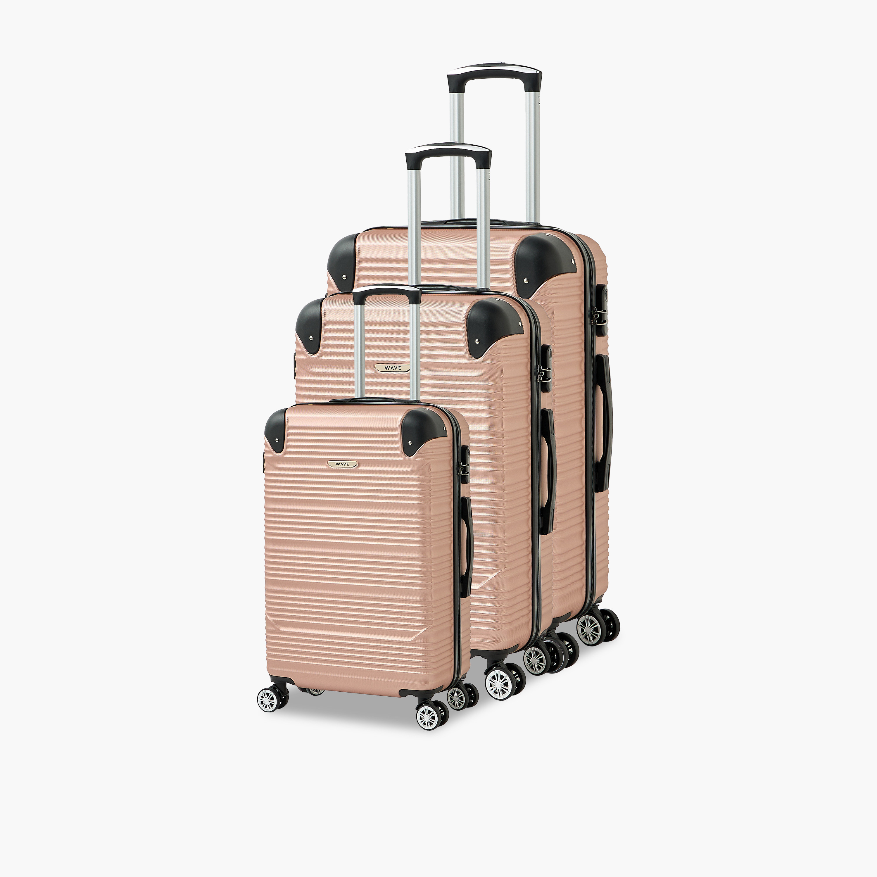 شنطة سفر بعجلات صلبة بارزة الملمس بمقبض قابل للسحب من ويفي - 28 بوصة للشحن-travel-luggagesandbags-luggage-image-10