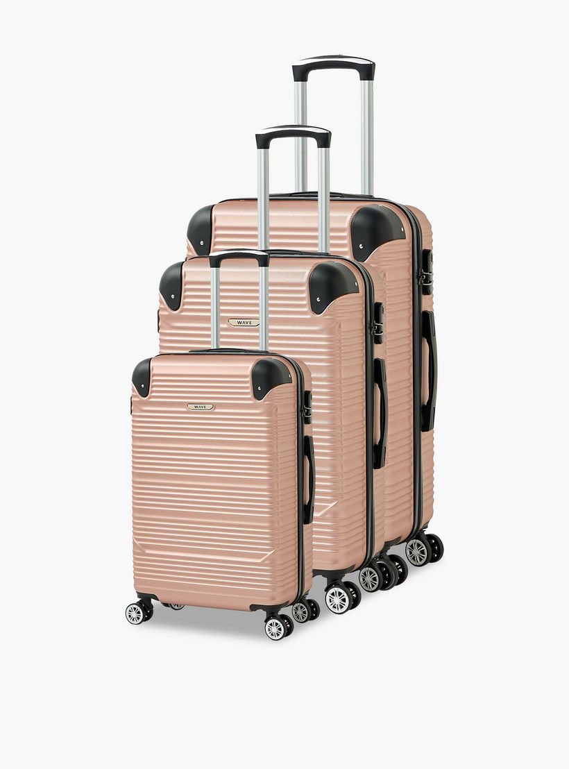 شنطة سفر بعجلات صلبة بارزة الملمس بمقبض قابل للسحب من ويفي - 28 بوصة للشحن-travel-luggagesandbags-luggage-image-10