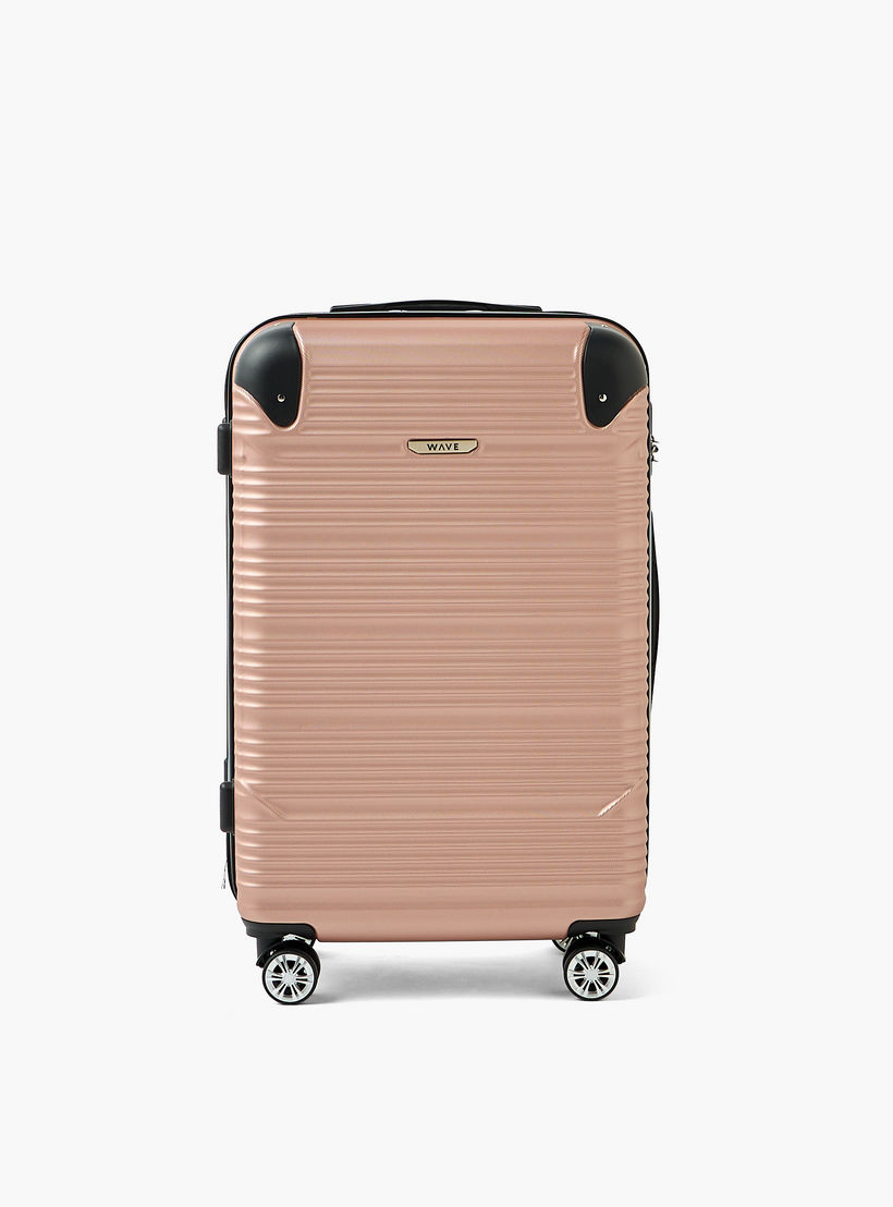 شنطة سفر بعجلات صلبة بارزة الملمس بمقبض قابل للسحب من ويفي - 28 بوصة للشحن-travel-luggagesandbags-luggage-image-2