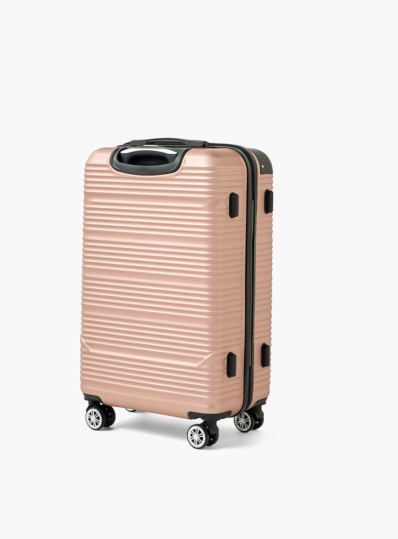 شنطة سفر بعجلات صلبة بارزة الملمس بمقبض قابل للسحب من ويفي - 28 بوصة للشحن-travel-luggagesandbags-luggage-image-3