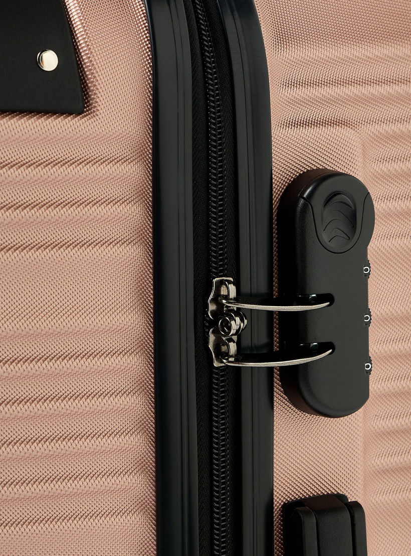 شنطة سفر بعجلات صلبة بارزة الملمس بمقبض قابل للسحب من ويفي - 28 بوصة للشحن-travel-luggagesandbags-luggage-image-4