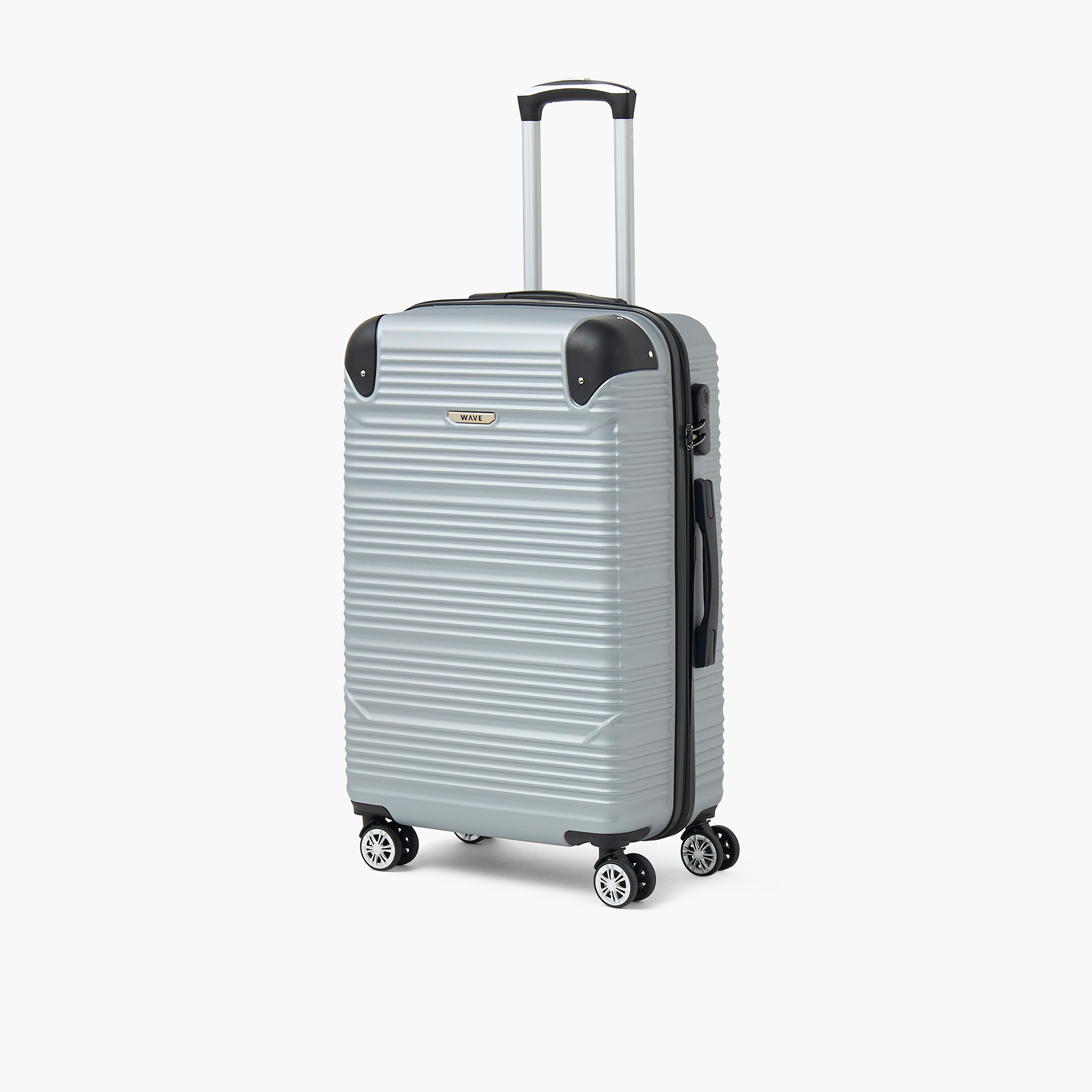 شنطة سفر بعجلات صلبة بارزة الملمس بمقبض قابل للسحب من ويفي - 28 بوصة للشحن-travel-luggagesandbags-luggage-image-1