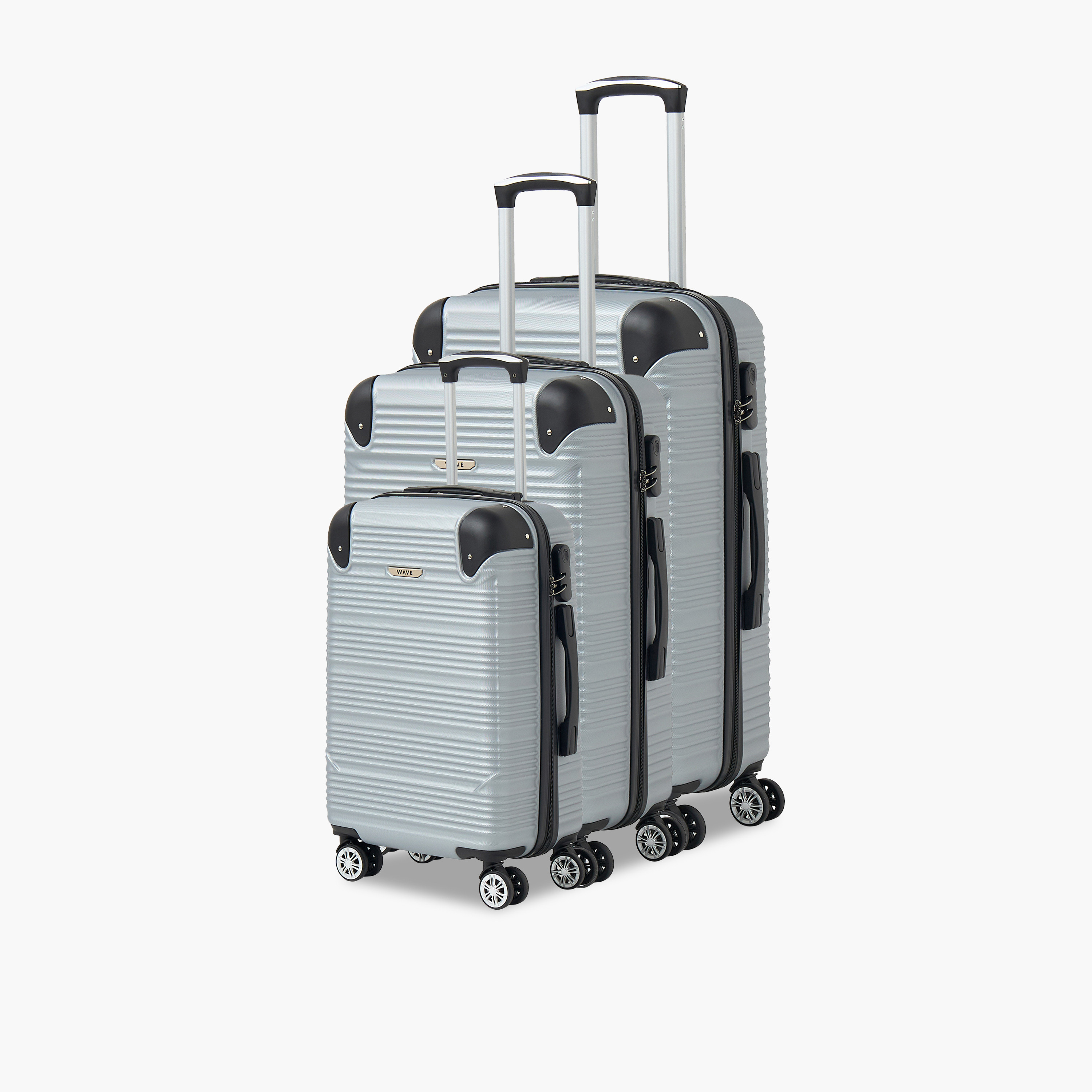شنطة سفر بعجلات صلبة بارزة الملمس بمقبض قابل للسحب من ويفي - 28 بوصة للشحن-travel-luggagesandbags-luggage-image-10