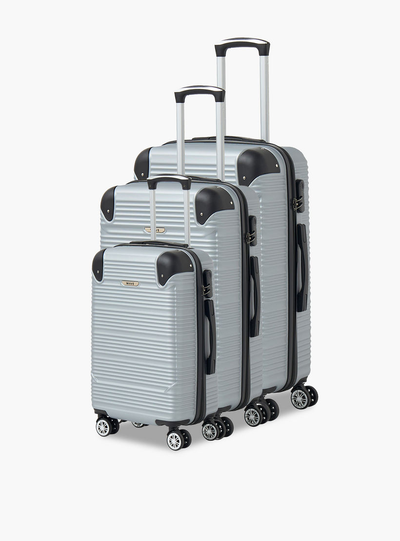 شنطة سفر بعجلات صلبة بارزة الملمس بمقبض قابل للسحب من ويفي - 28 بوصة للشحن-travel-luggagesandbags-luggage-image-10