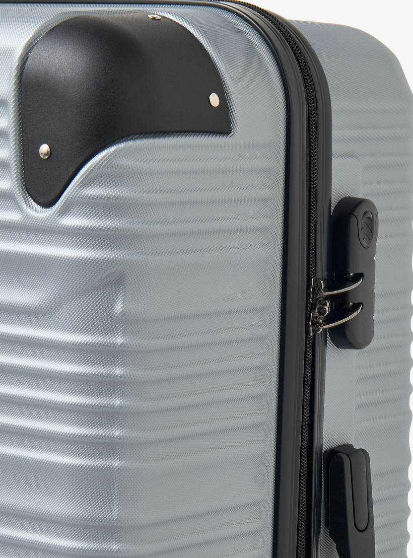 شنطة سفر بعجلات صلبة بارزة الملمس بمقبض قابل للسحب من ويفي - 28 بوصة للشحن-travel-luggagesandbags-luggage-image-4