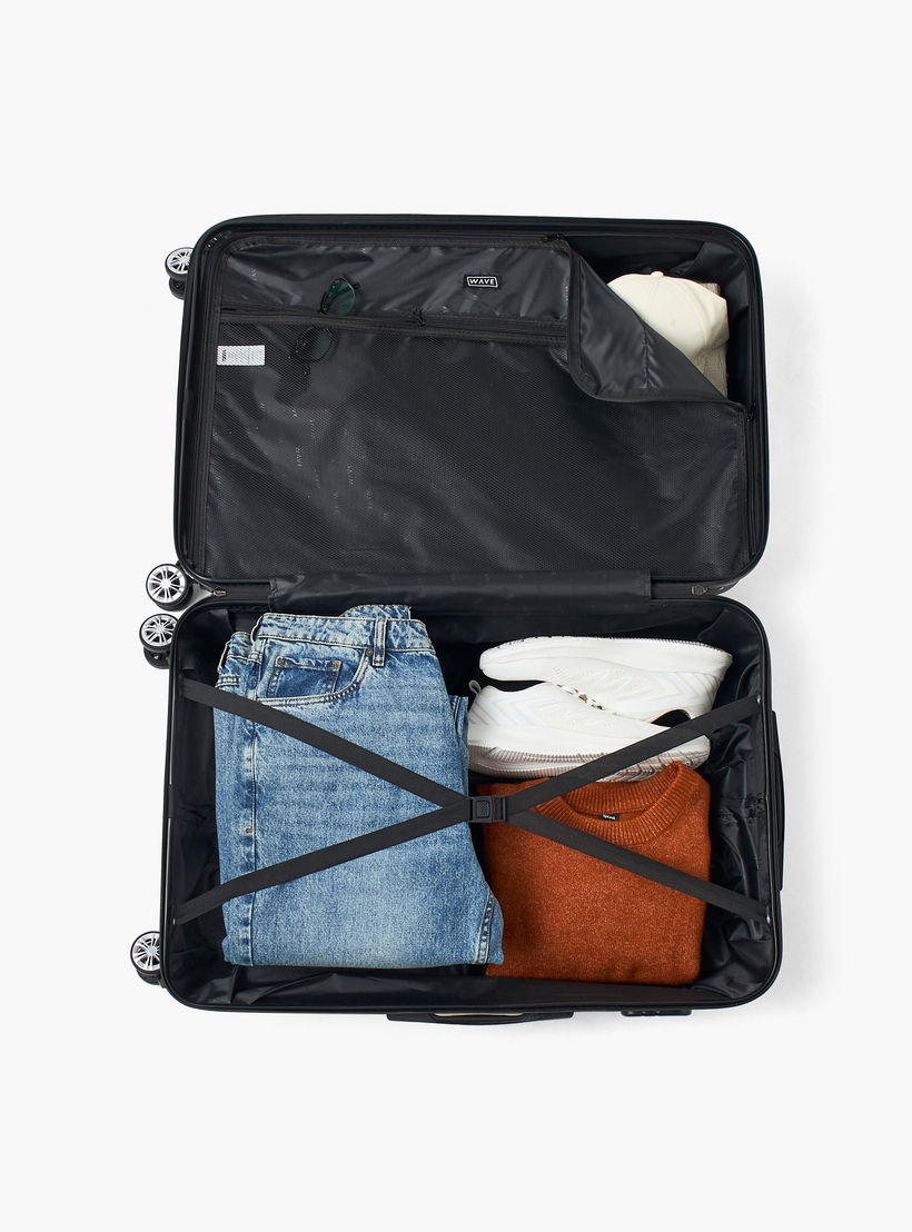 شنطة سفر بعجلات صلبة بارزة الملمس بمقبض قابل للسحب من ويفي - 28 بوصة للشحن-travel-luggagesandbags-luggage-image-8
