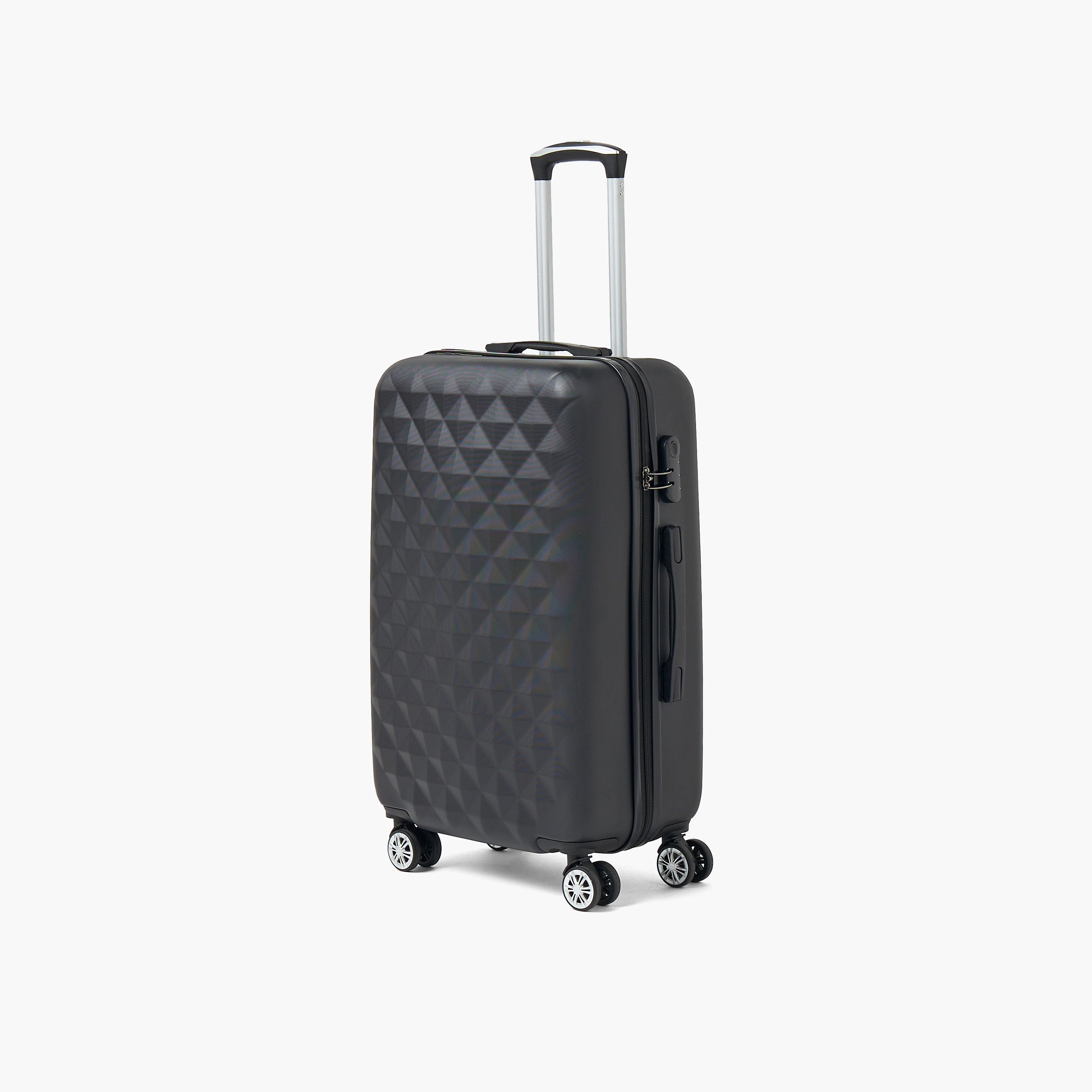 WAVE Textured Hardcase Luggage Trolley with Retractable Handle - 28 inches Check-In Bag-travel-luggagesandbags-luggage-image-1