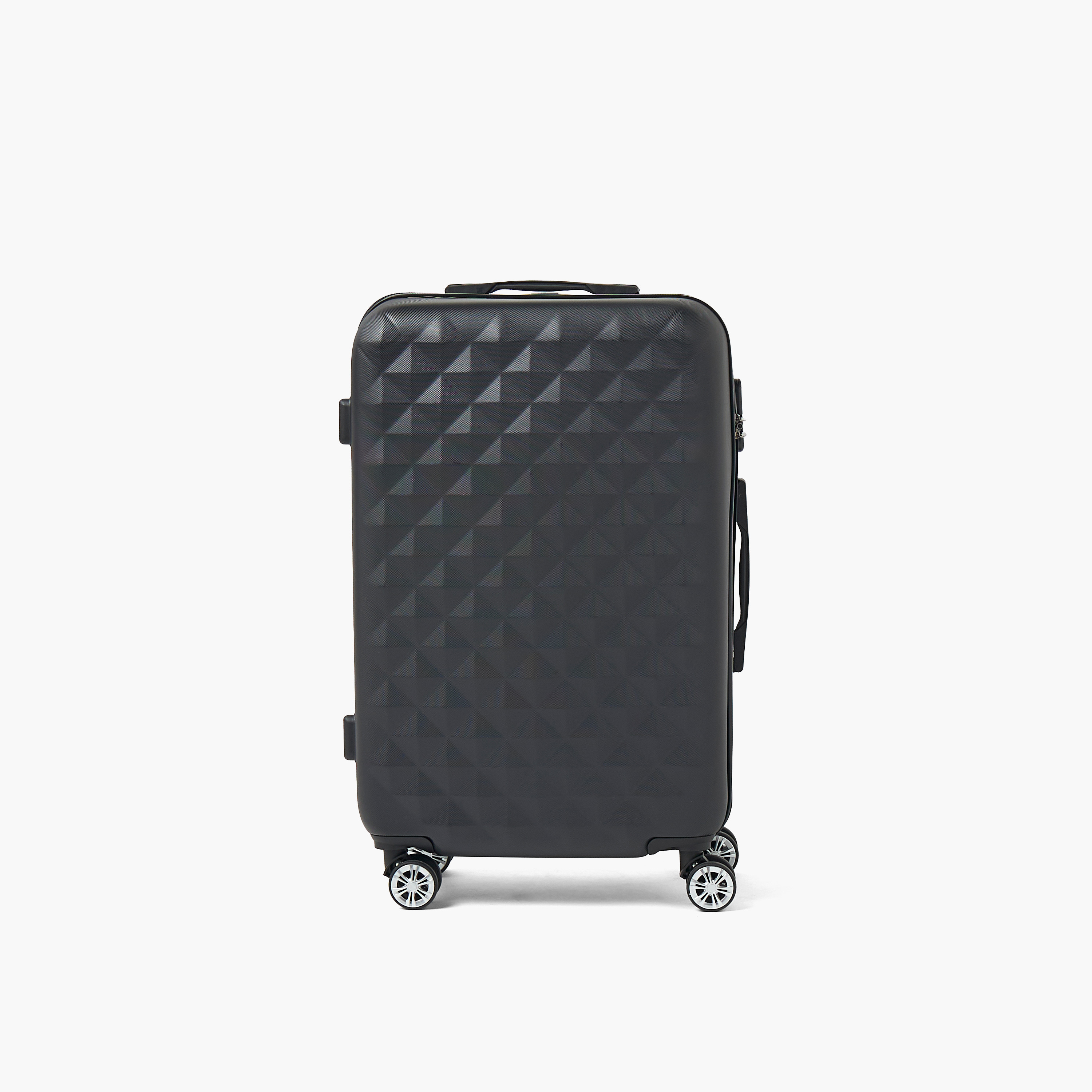 WAVE Textured Hardcase Luggage Trolley with Retractable Handle - 28 inches Check-In Bag-travel-luggagesandbags-luggage-image-2