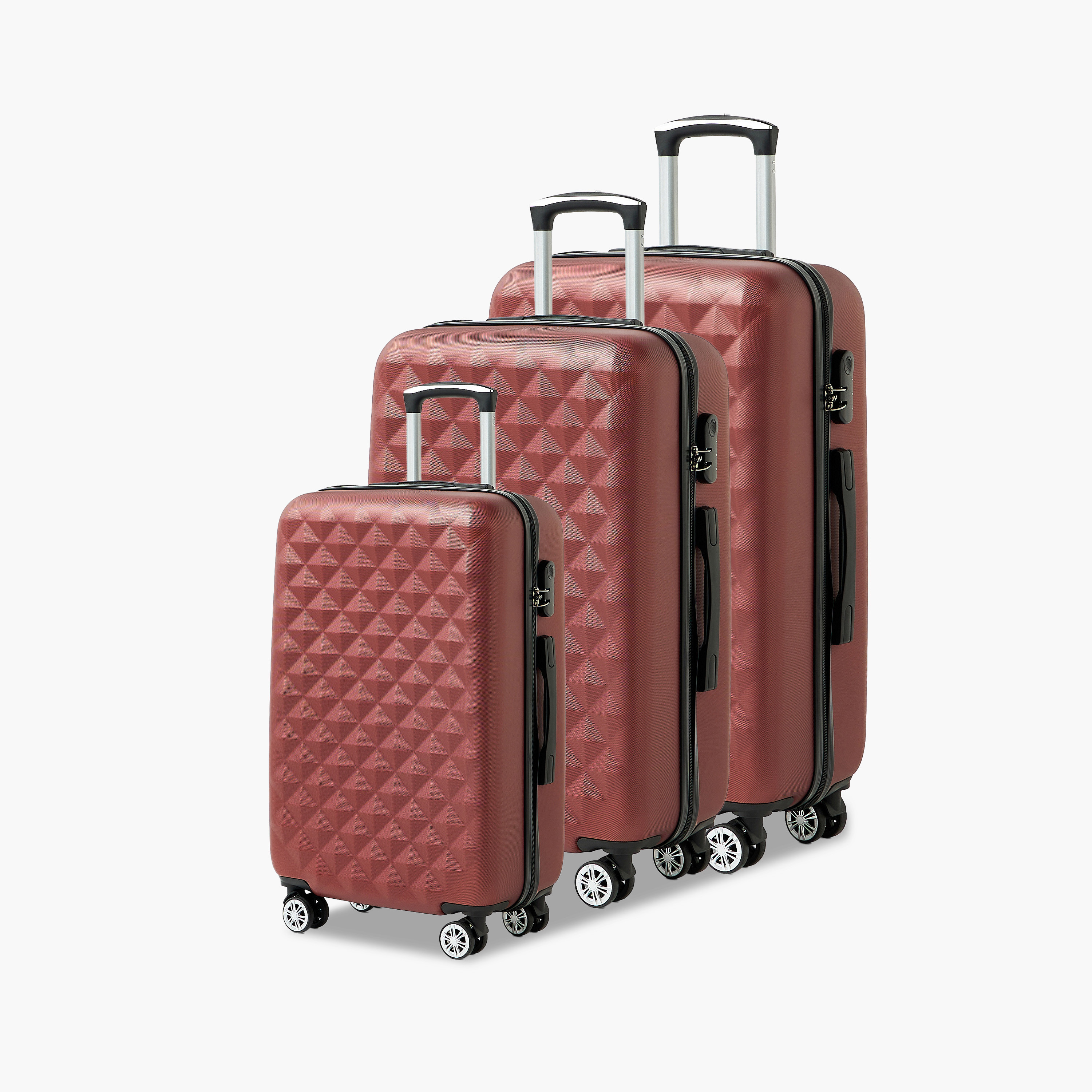 WAVE Textured Hardcase Luggage Trolley with Retractable Handle - 28 inches Check-In Bag-travel-luggagesandbags-luggage-image-13