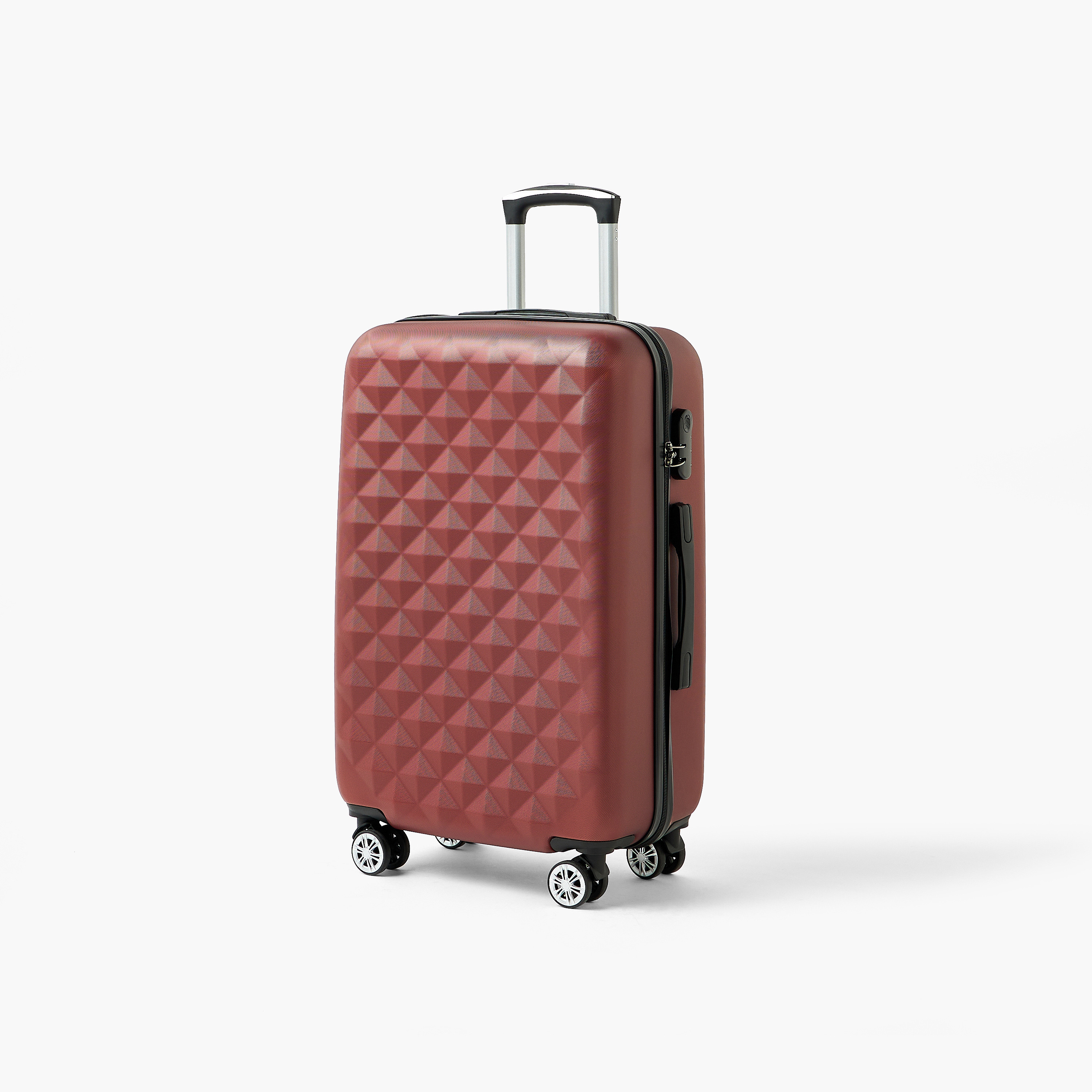 WAVE Textured Hardcase Luggage Trolley with Retractable Handle - 28 inches Check-In Bag-travel-luggagesandbags-luggage-image-11