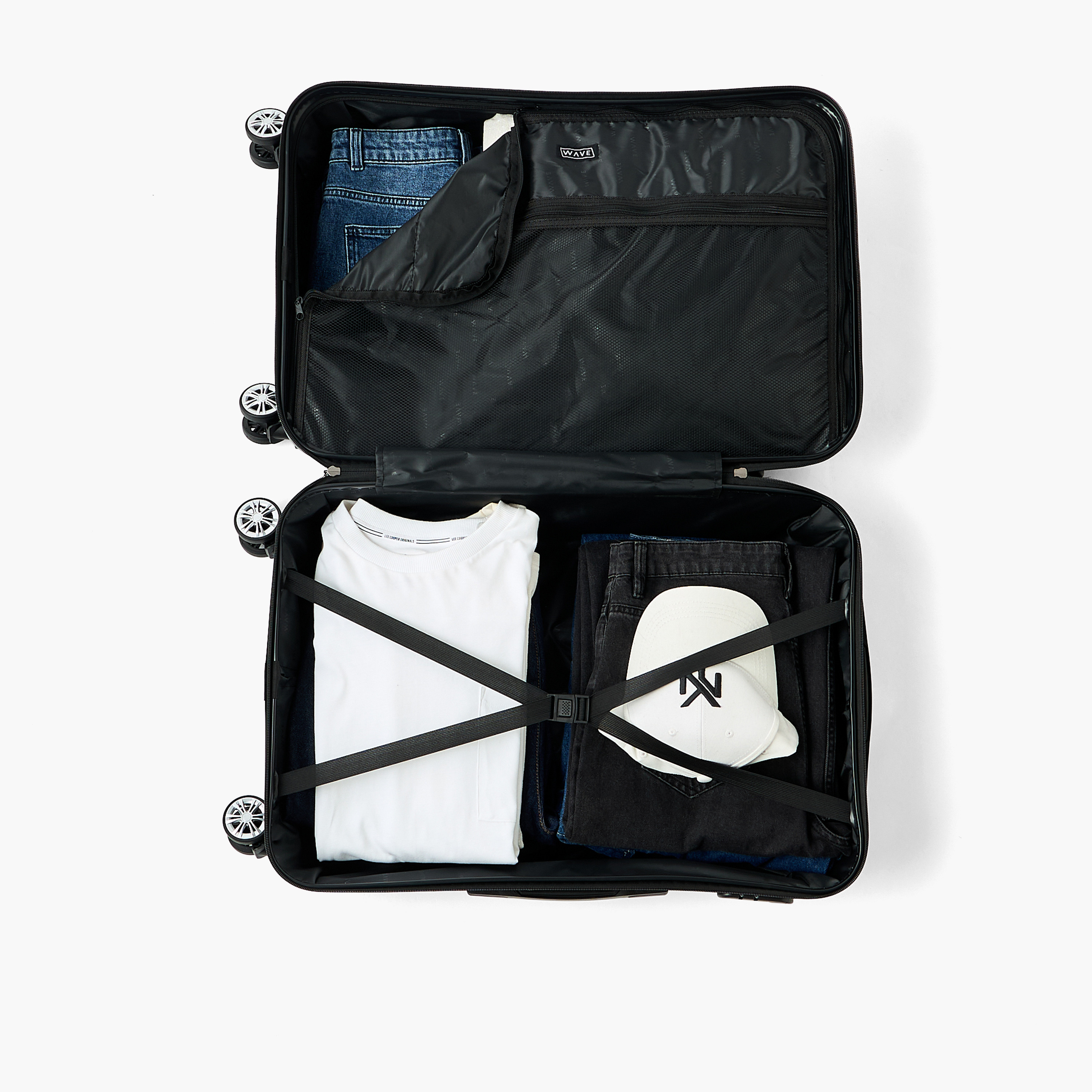 شنطة سفر ترولي صلبة بارزة الملمس بمقبض قابل للسحب من ويف - شنطة شحن 24 بوصة-travel-luggagesandbags-luggage-image-9