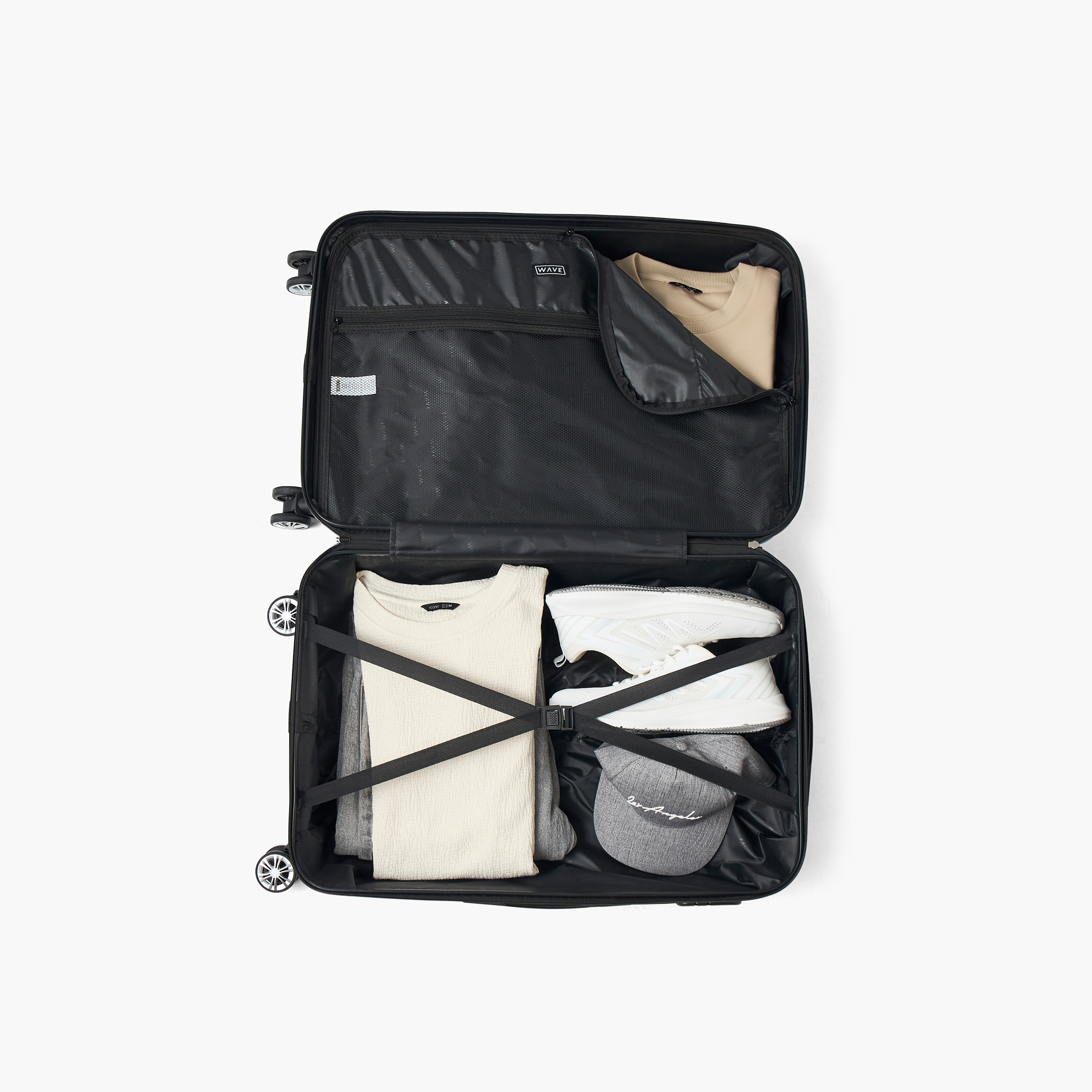 شنطة سفر ترولي صلبة بارزة الملمس بمقبض قابل للسحب من ويف - شنطة شحن 24 بوصة-travel-luggagesandbags-luggage-image-8