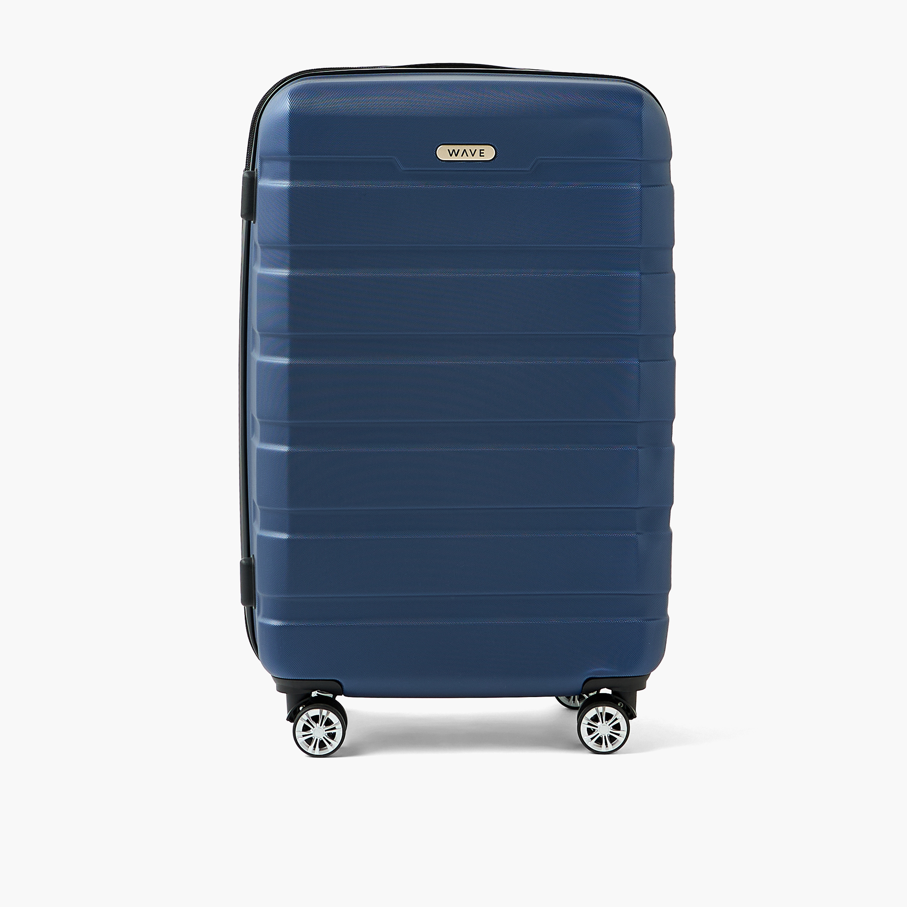 WAVE Textured Hardcase Luggage Trolley with Retractable Handle - 24 inches Check-In Bag-travel-luggagesandbags-luggage-image-2