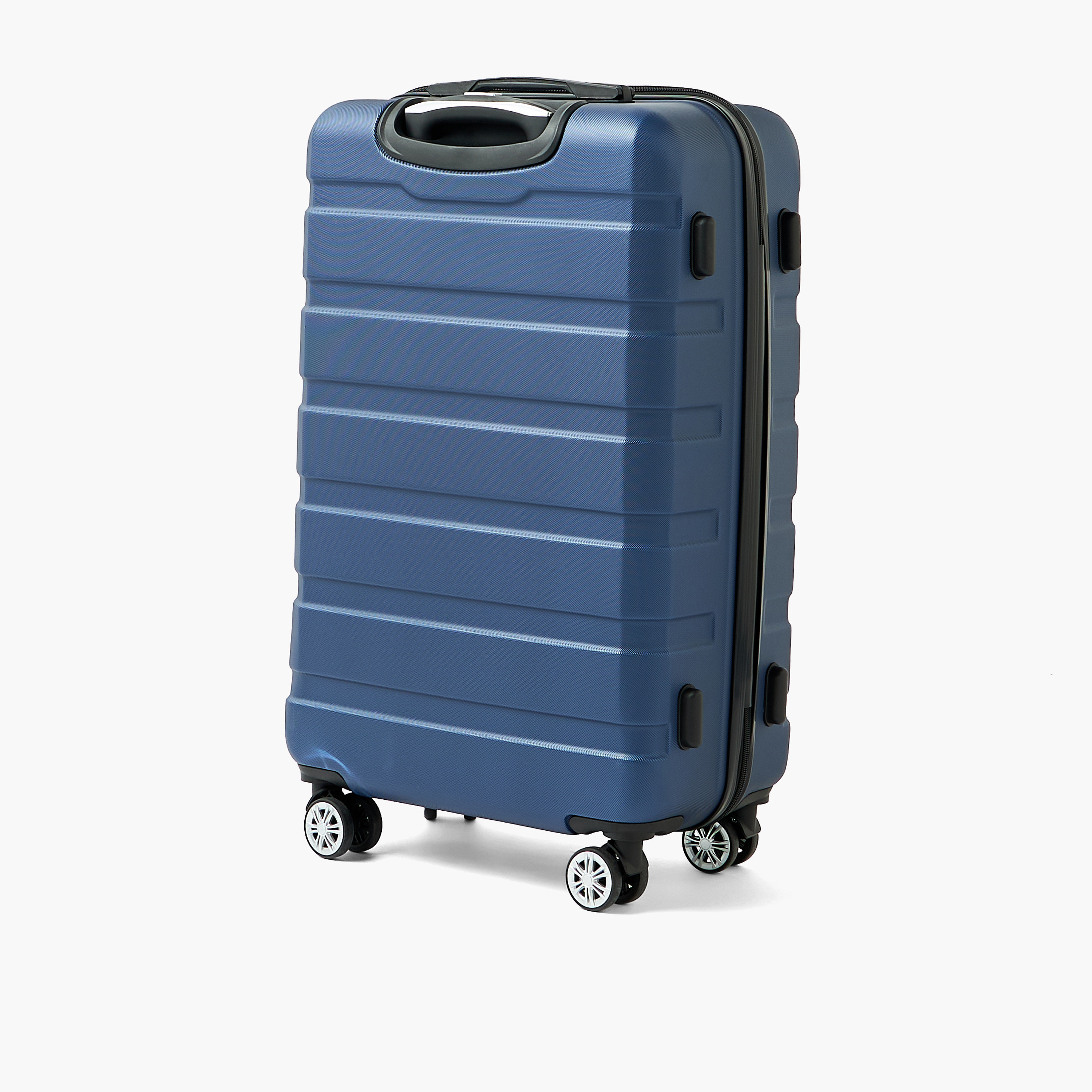 WAVE Textured Hardcase Luggage Trolley with Retractable Handle - 24 inches Check-In Bag-travel-luggagesandbags-luggage-image-3